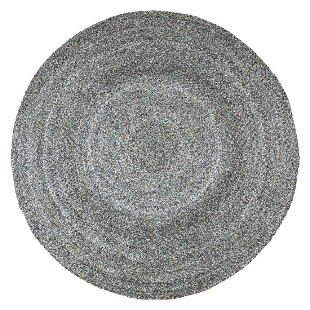 D150 Cm Flat Tweed Braided Round Handmade Rug Tweed-R-150 - Rugs - ebarza Furniture UAE | Shop Modern Furniture in Abu Dhabi & Dubai - مفروشات ايبازرا في الامارات | تسوق اثاث عصري وديكورات مميزة في دبي وابوظبي