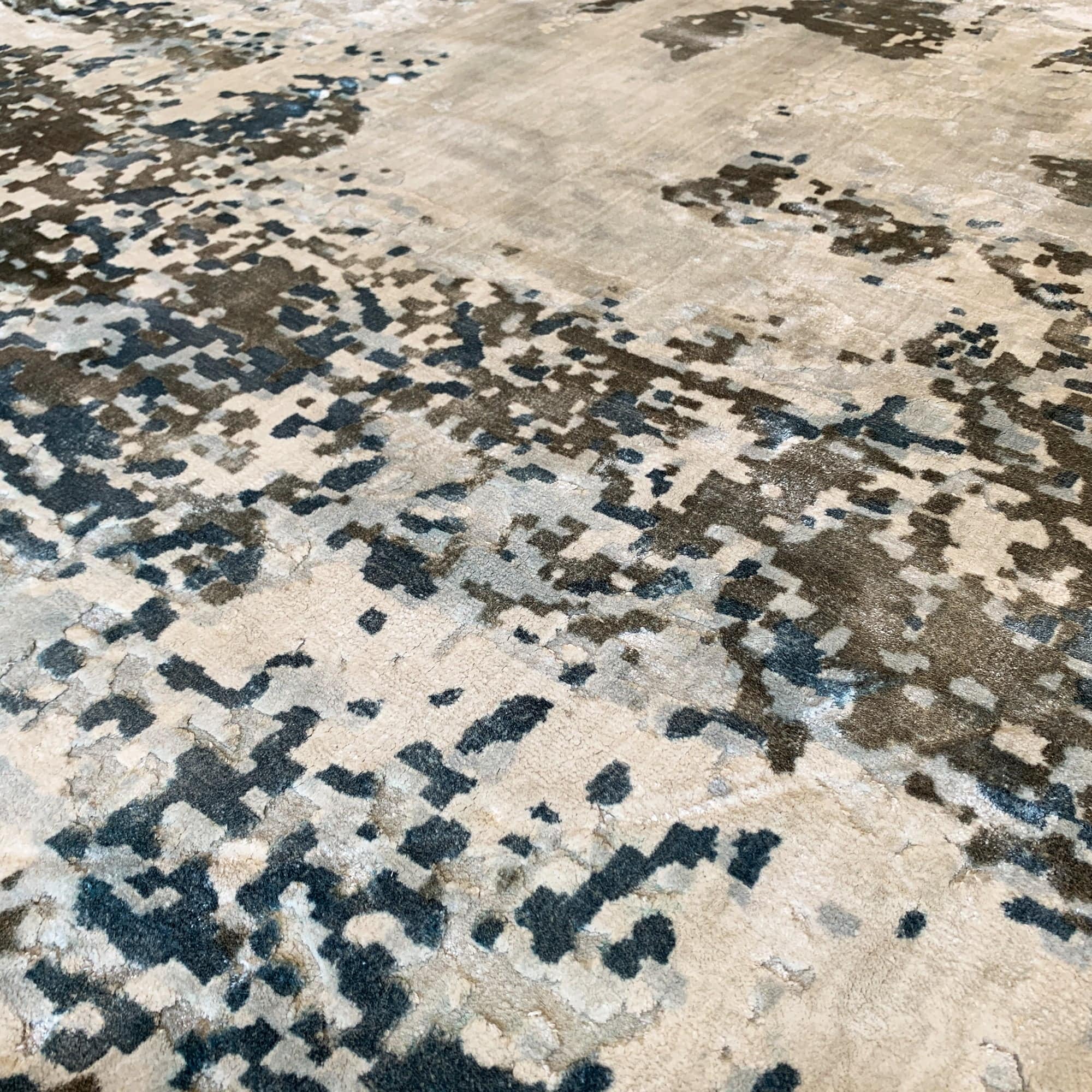 D150 Cm Handmade Wool Rug Jh-20734 Round - Rugs - ebarza Furniture UAE | Shop Modern Furniture in Abu Dhabi & Dubai - مفروشات ايبازرا في الامارات | تسوق اثاث عصري وديكورات مميزة في دبي وابوظبي