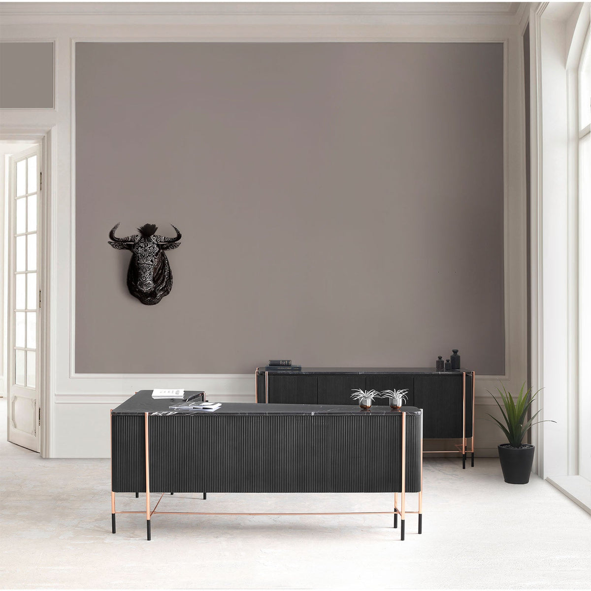Modern Dali Sideboard by LODA FURNITURE with a sleek marble top and stylish sideboard design, perfect for contemporary interiors.