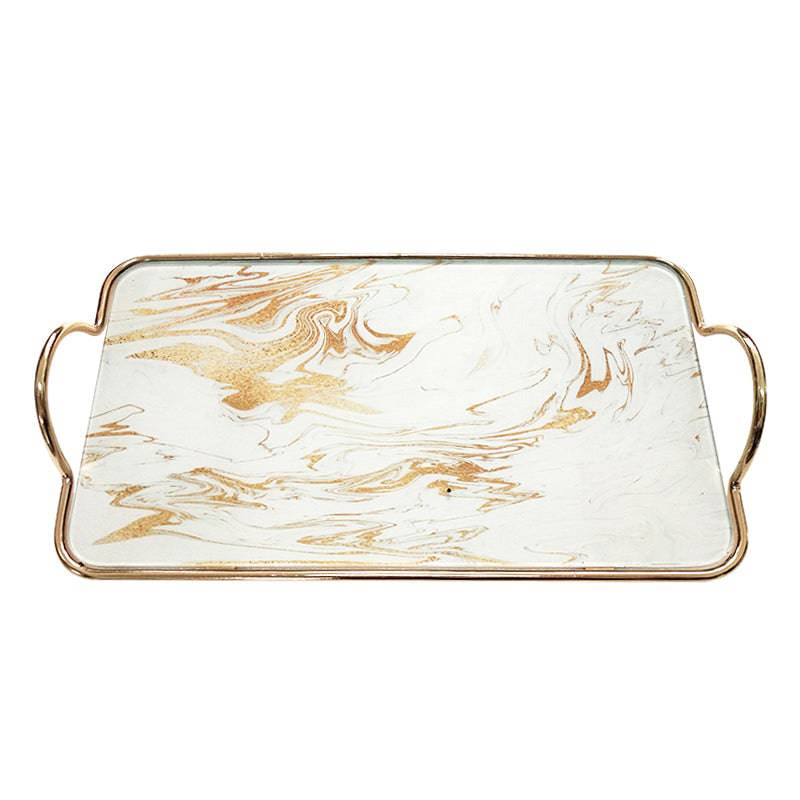 Days Metal & Glass Tray Facbj03D - Trays - ebarza Furniture UAE | Shop Modern Furniture in Abu Dhabi & Dubai - مفروشات ايبازرا في الامارات | تسوق اثاث عصري وديكورات مميزة في دبي وابوظبي