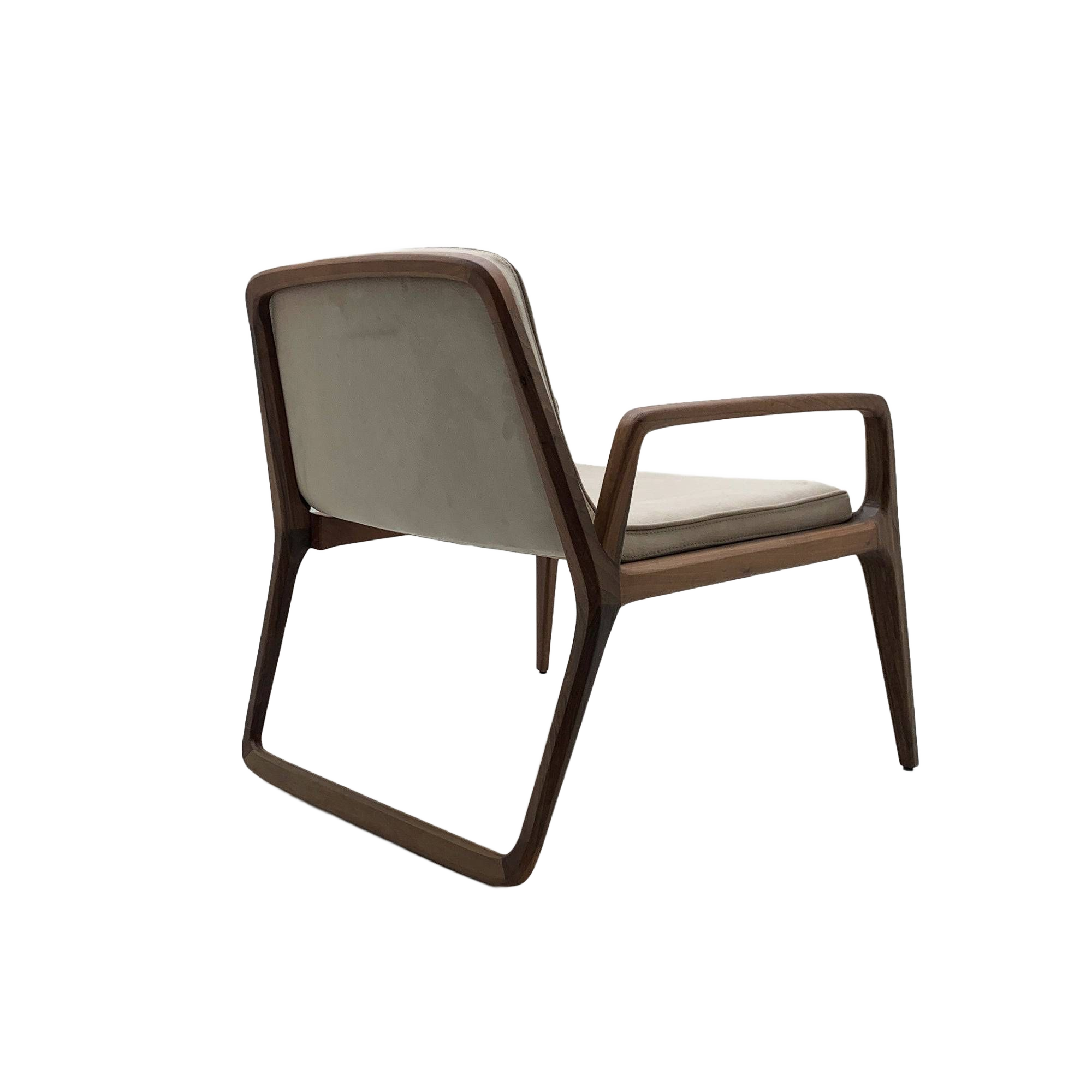 Loft Solid Wood Lounge Chair Loft-Beige - Lounge Chairs - ebarza Furniture UAE | Shop Modern Furniture in Abu Dhabi & Dubai - مفروشات ايبازرا في الامارات | تسوق اثاث عصري وديكورات مميزة في دبي وابوظبي