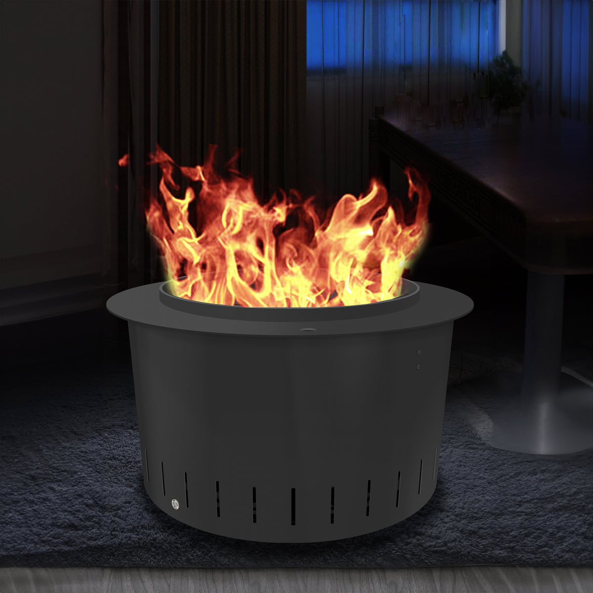 BEACON 3D mist electric fireplace with decorative water vapor effect, model R-500, adds modern ambiance to living spaces.