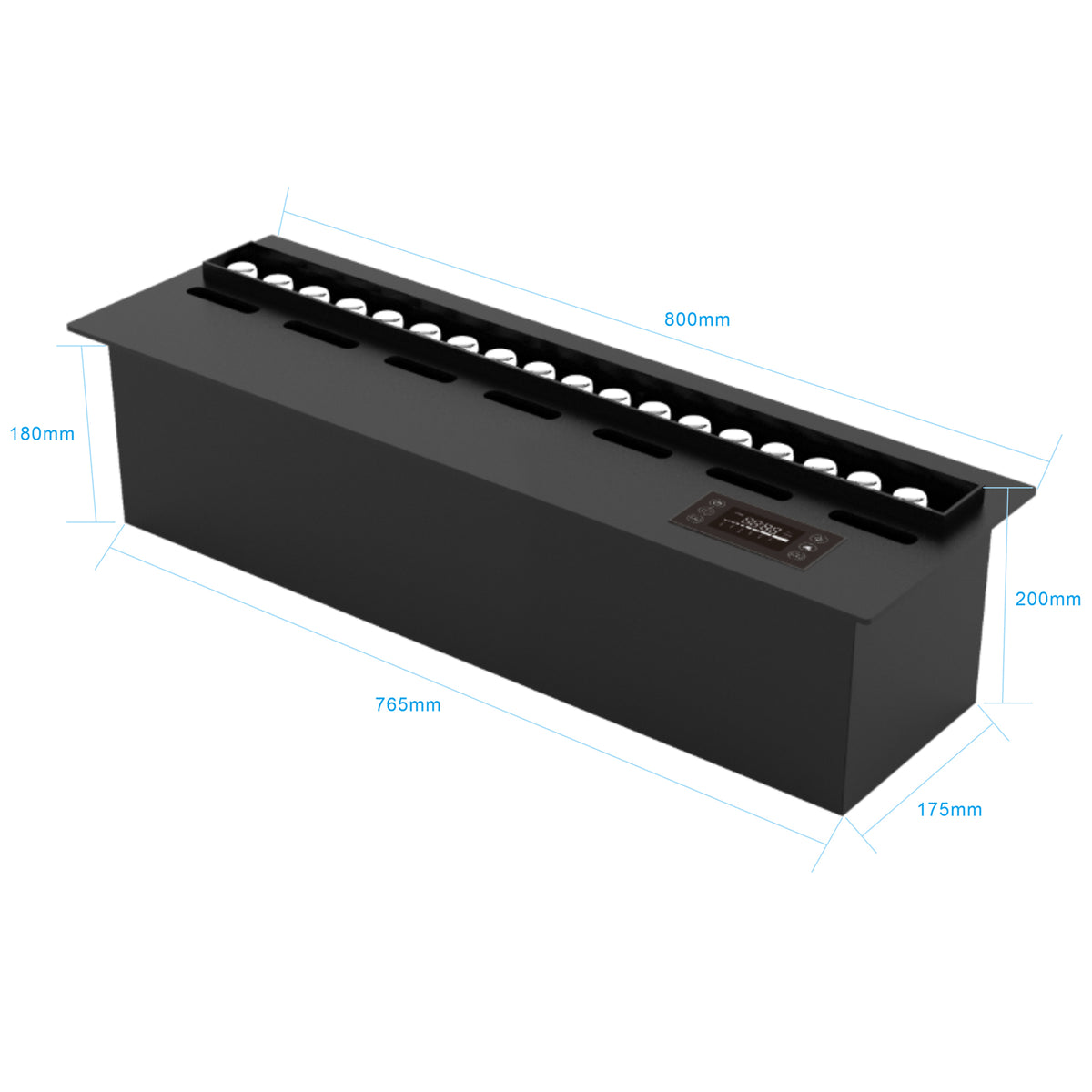 Decorative BEACON Electric Fireplace with 3D mist effect, showcasing realistic water vapour display and modern design.