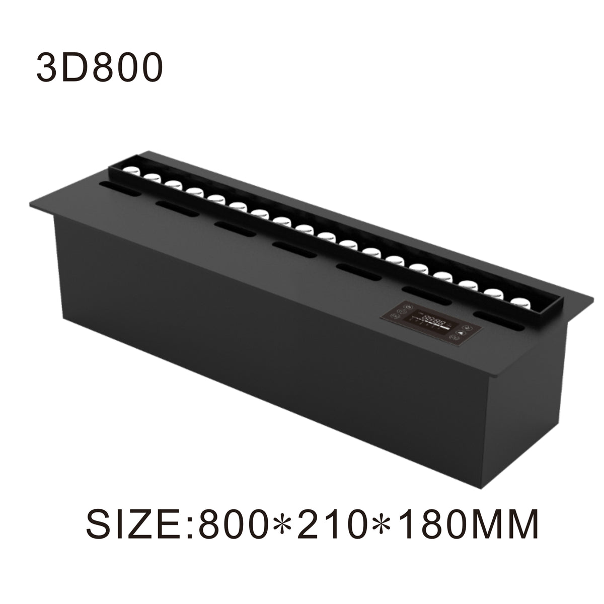 BEACON 3D800 decorative electric fireplace with water vapour mist effect, sleek design, ideal for modern living rooms