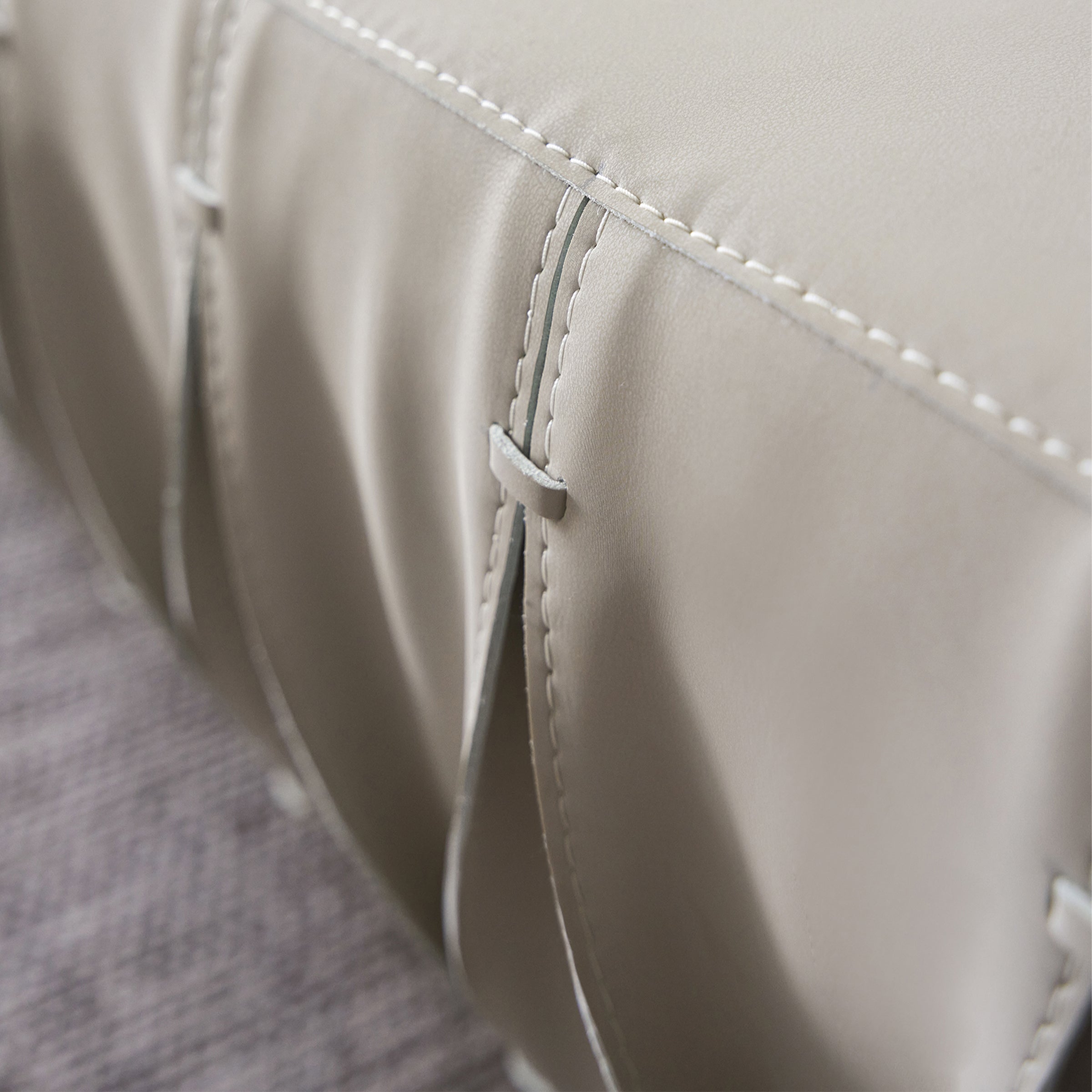 Display Item - Desert Leather Biege Sofa AMBO-S80160-Nakheel - DISPLAY ITEM - ebarza Furniture UAE | Shop Modern Furniture in Abu Dhabi & Dubai - مفروشات ايبازرا في الامارات | تسوق اثاث عصري وديكورات مميزة في دبي وابوظبي