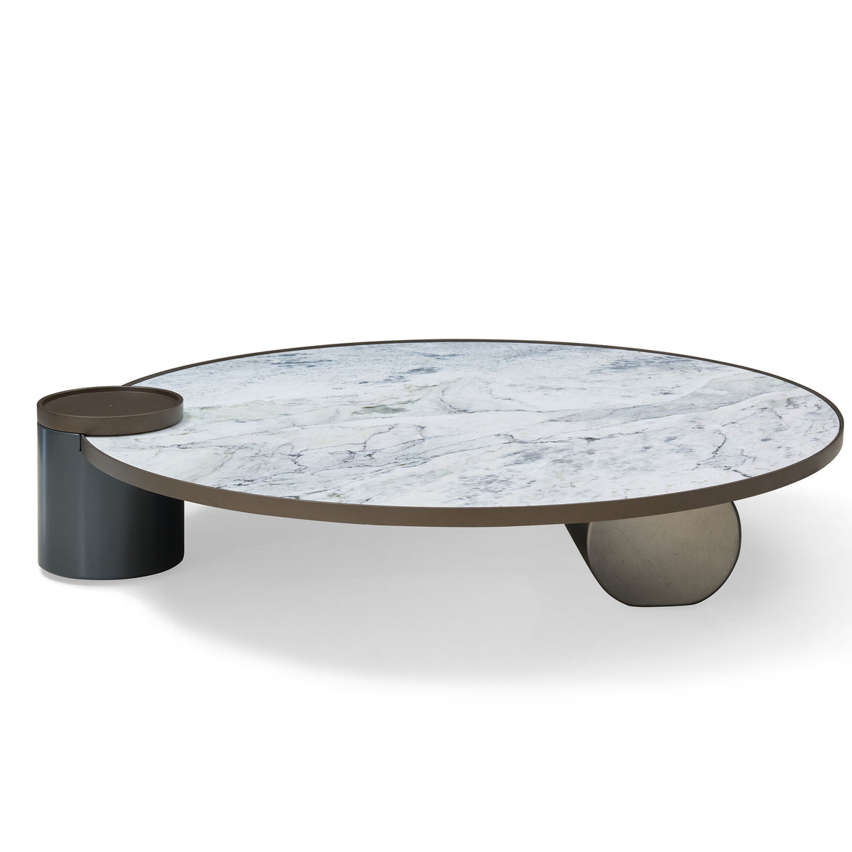 Desert marble coffee table by BEACON with a sleek rectangular design and natural stone finish, ideal for modern living rooms.