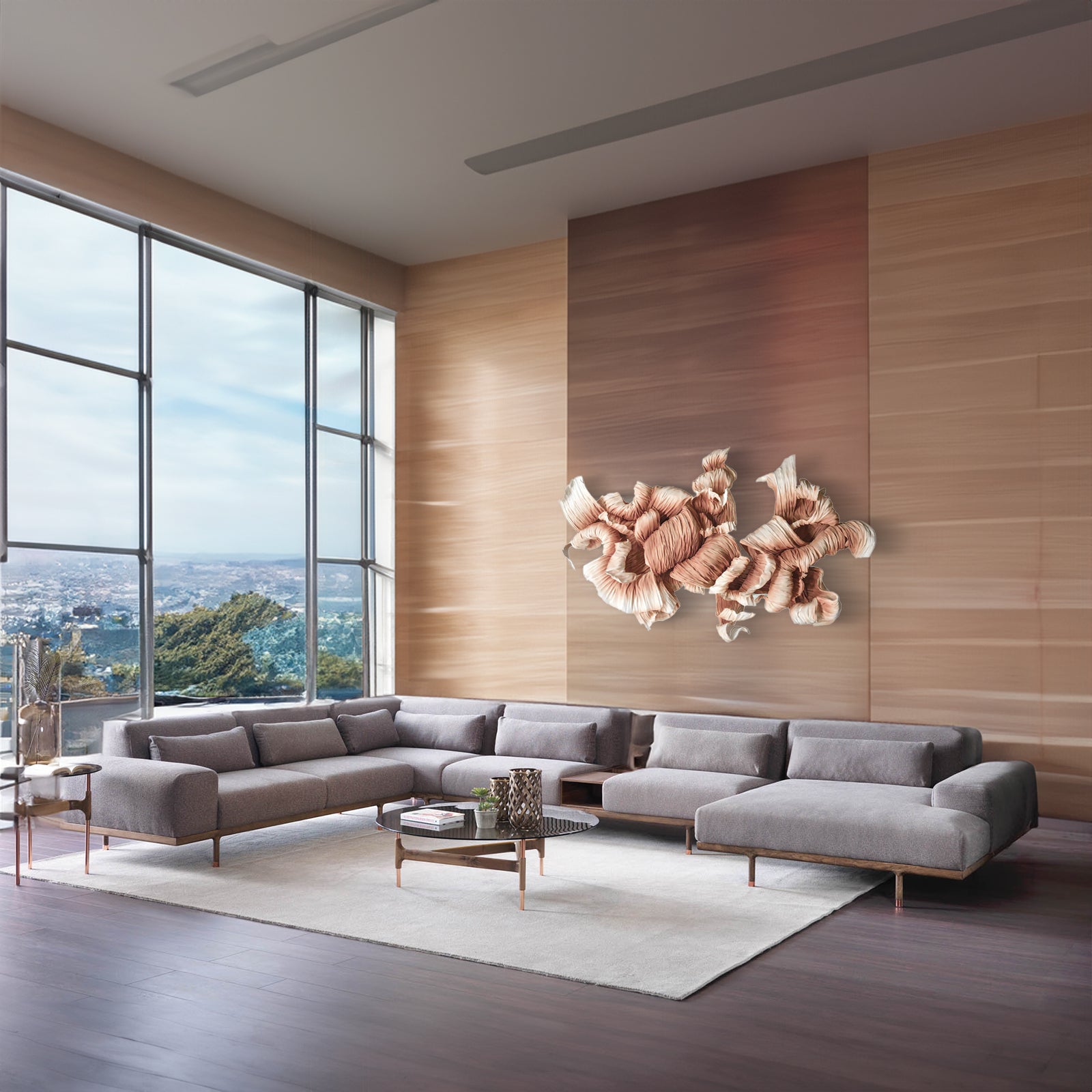 Diamond U Shape Corner Sofa Diamond6340-01 - Sofas - ebarza Furniture UAE | Shop Modern Furniture in Abu Dhabi & Dubai - مفروشات ايبازرا في الامارات | تسوق اثاث عصري وديكورات مميزة في دبي وابوظبي