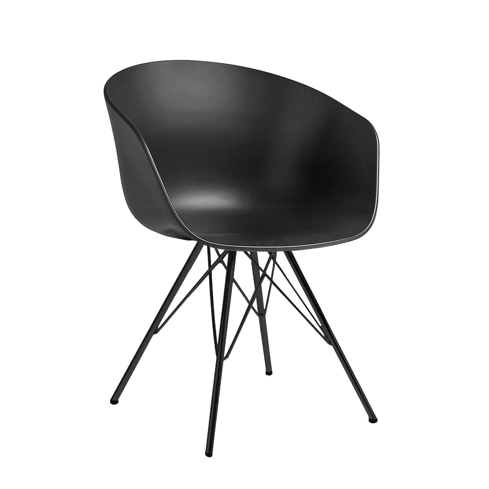Dining Chair- Plastic- Ms0038-M+Cmon-035Leg -  Chairs | كرسى سفرة بلاستيك - ebarza Furniture UAE | Shop Modern Furniture in Abu Dhabi & Dubai - مفروشات ايبازرا في الامارات | تسوق اثاث عصري وديكورات مميزة في دبي وابوظبي