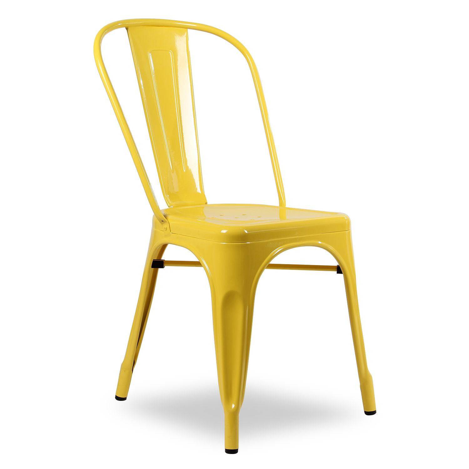 Dinning Chair Mc-001A-Yellow - Chairs - ebarza Furniture UAE | Shop Modern Furniture in Abu Dhabi & Dubai - مفروشات ايبازرا في الامارات | تسوق اثاث عصري وديكورات مميزة في دبي وابوظبي