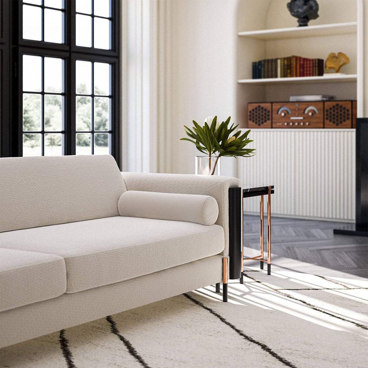 Display image of the Dali 4 Seater Sofa by LODA Furniture, showcasing its modern design and spacious seating.