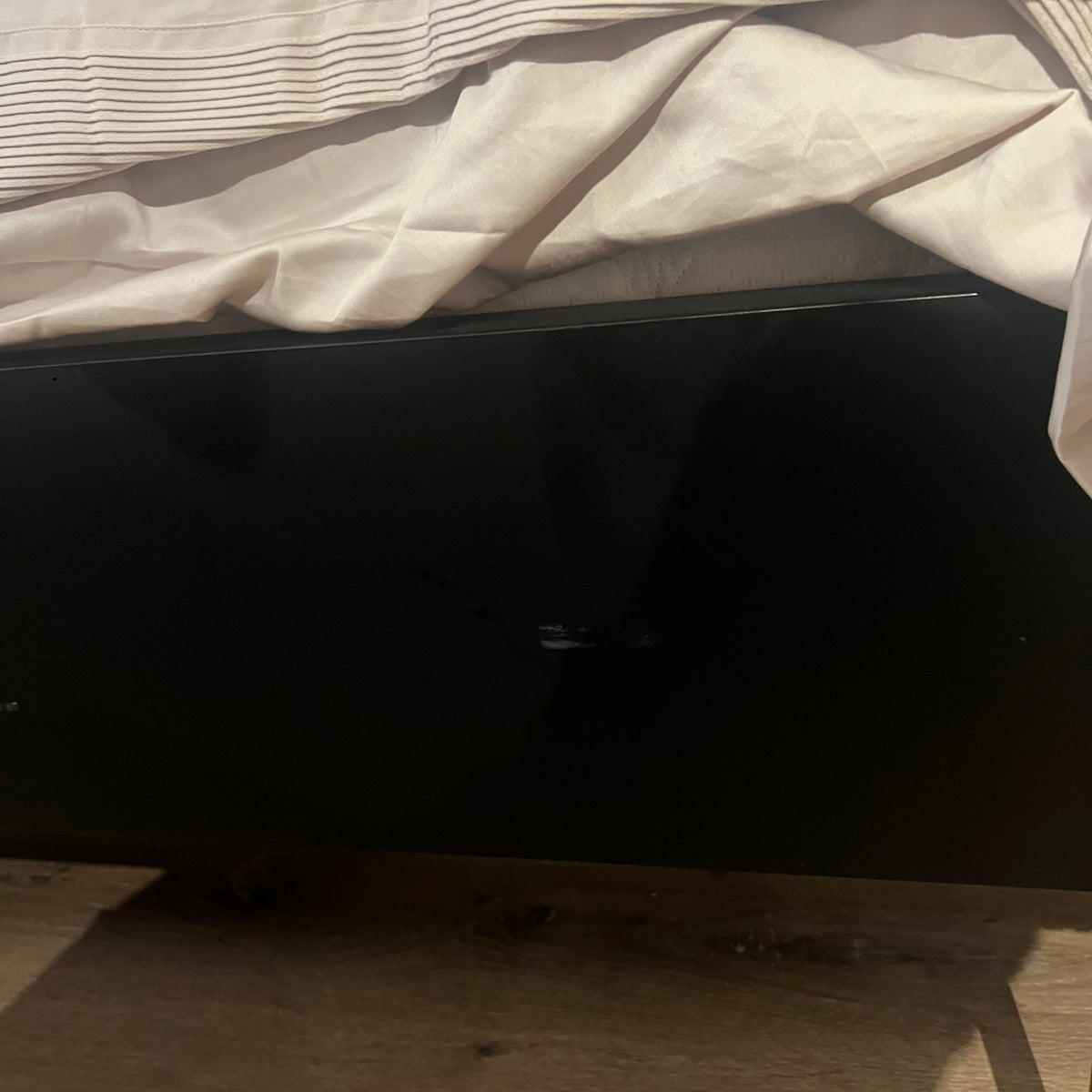 Display of a Dali King Size Bedstead by LODA FURNITURE with a modern wooden frame and sleek design for the Nakheel collection.