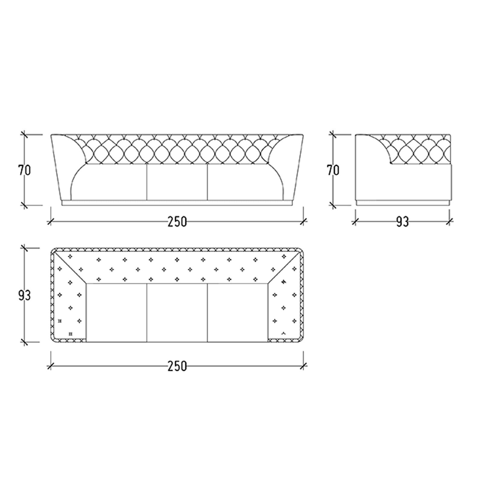 Display Item - Delfina 3 Seater Sofa Delf-3S - DISPLAY ITEM - ebarza Furniture UAE | Shop Modern Furniture in Abu Dhabi & Dubai - مفروشات ايبازرا في الامارات | تسوق اثاث عصري وديكورات مميزة في دبي وابوظبي