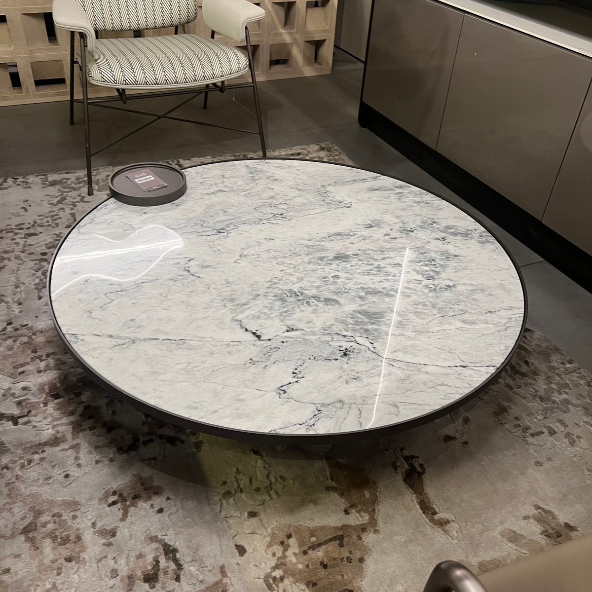 Display image of a desert marble coffee table by BEACON, showcasing its elegant surface and modern design.