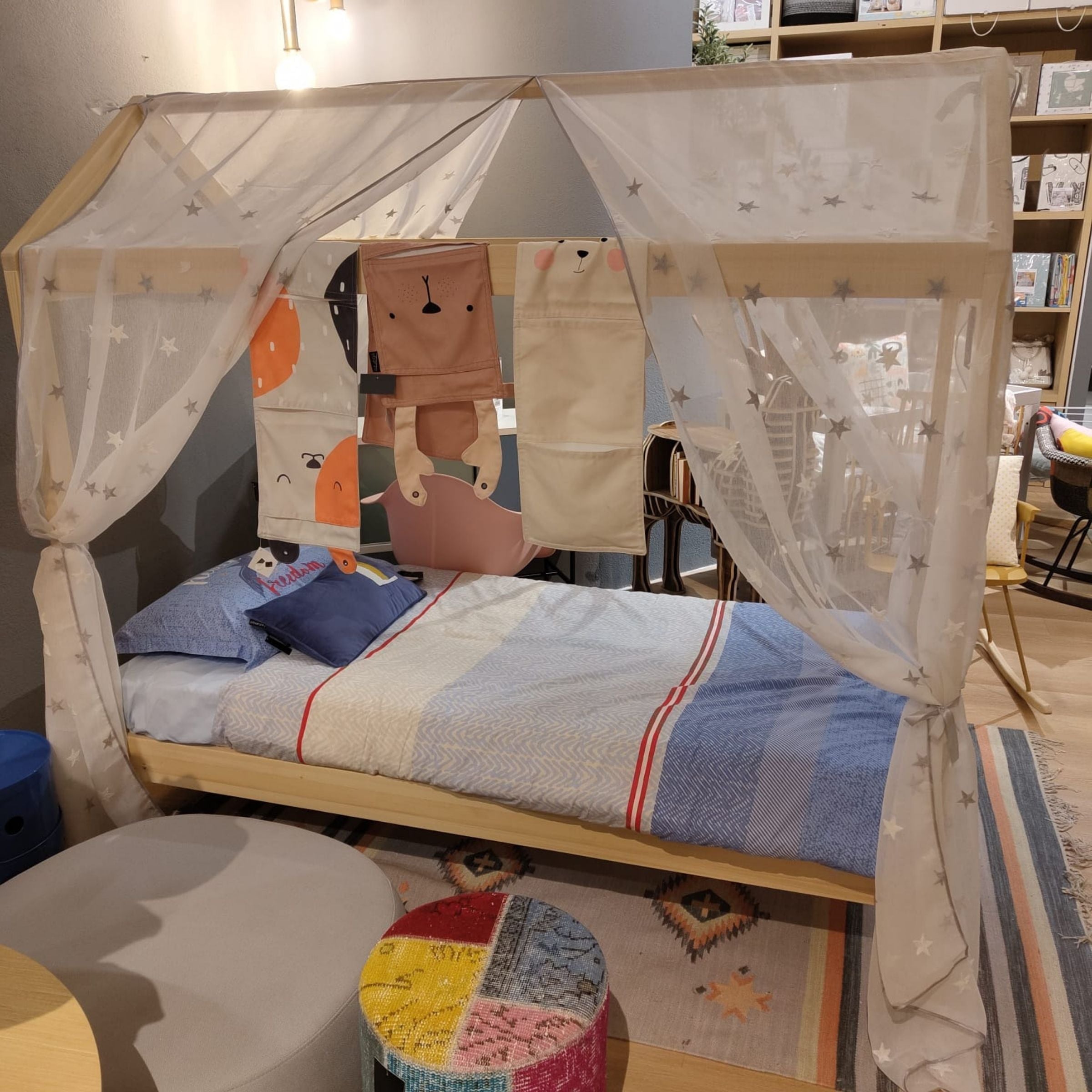 Display Item - Dream House Kids Bed Hk-C002 Hy-Zp04YAS - Cribs - ebarza Furniture UAE | Shop Modern Furniture in Abu Dhabi & Dubai - مفروشات ايبازرا في الامارات | تسوق اثاث عصري وديكورات مميزة في دبي وابوظبي