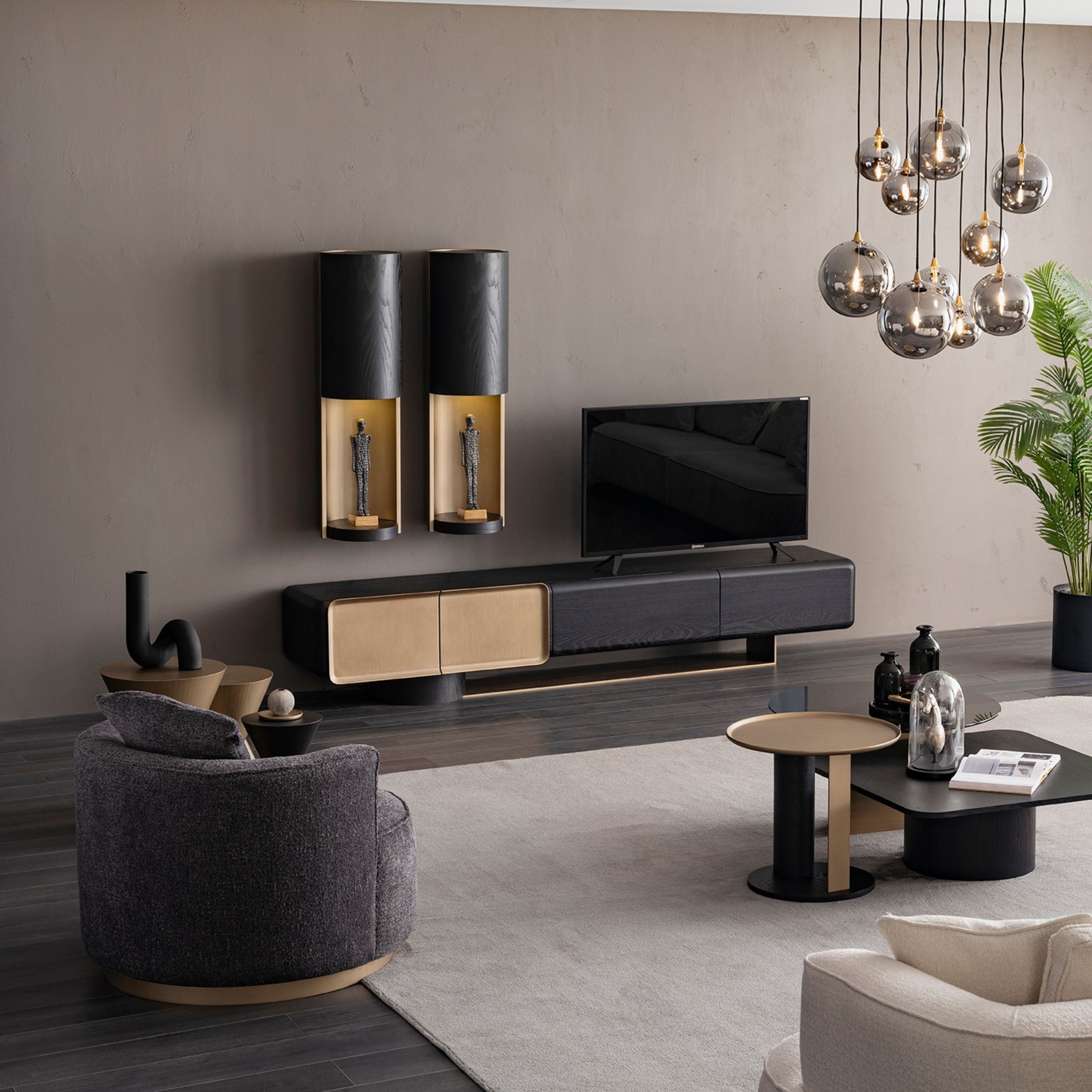 Display Item - Grande Set of 2 Wall shelves ORXGRND-TVU255 Nakheel - DISPLAY ITEM - ebarza Furniture UAE | Shop Modern Furniture in Abu Dhabi & Dubai - مفروشات ايبازرا في الامارات | تسوق اثاث عصري وديكورات مميزة في دبي وابوظبي