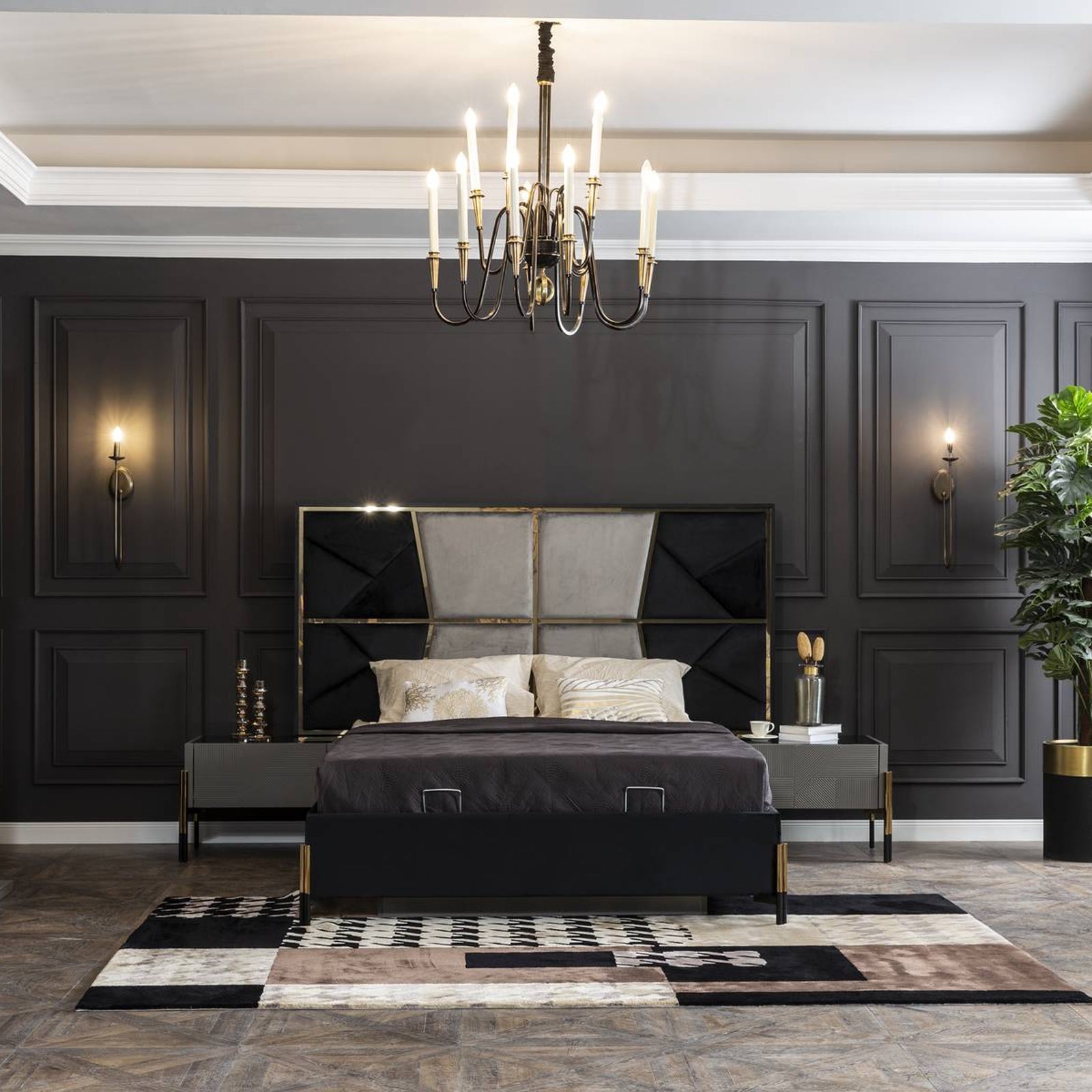 Display Item - Grey Bedroom set Diva022-BedroomYAS - DISPLAY ITEM - ebarza Furniture UAE | Shop Modern Furniture in Abu Dhabi & Dubai - مفروشات ايبازرا في الامارات | تسوق اثاث عصري وديكورات مميزة في دبي وابوظبي