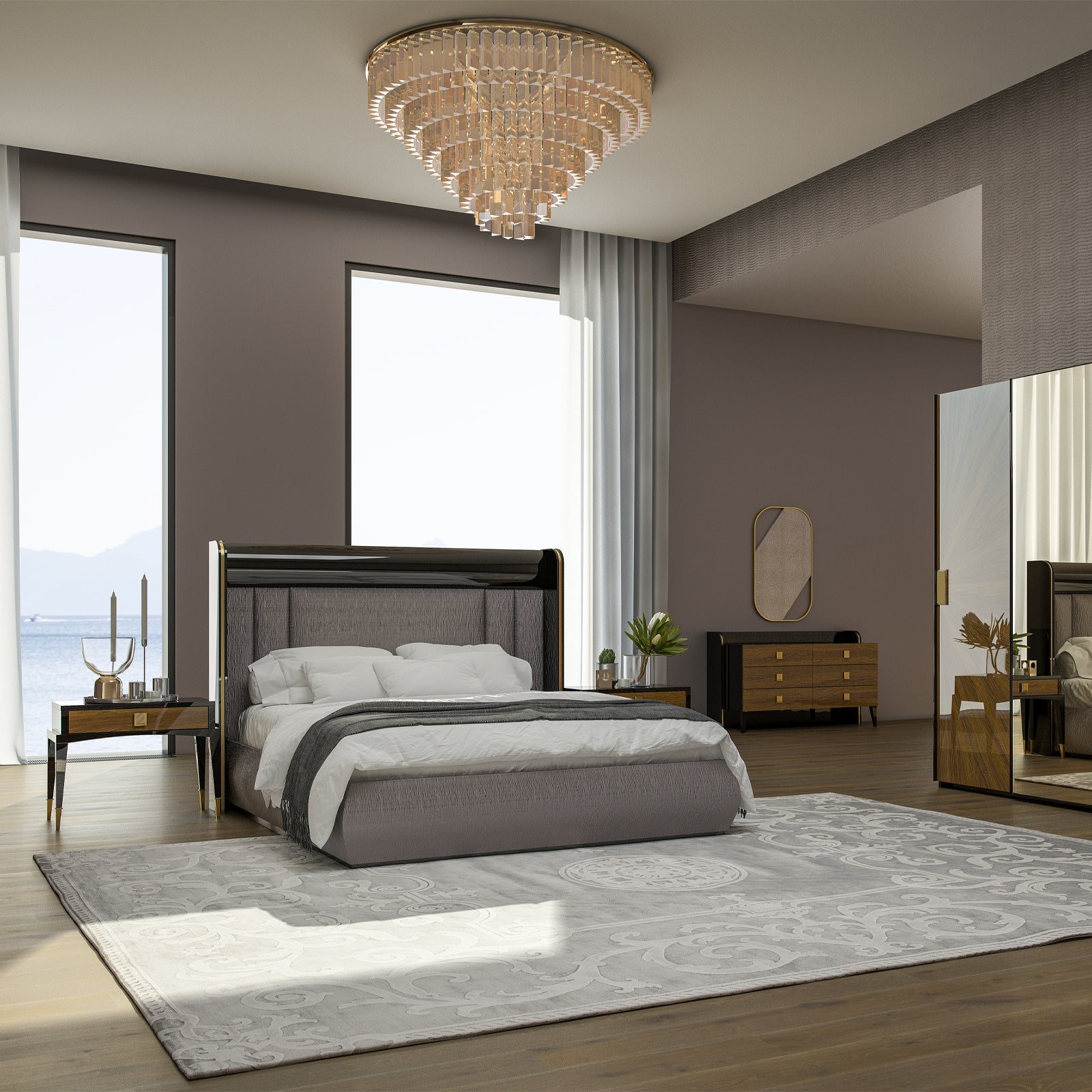 Display Item Kant Dresser & Mirror Kant-Dresser+Mirror-Nakheel - DISPLAY ITEM - ebarza Furniture UAE | Shop Modern Furniture in Abu Dhabi & Dubai - مفروشات ايبازرا في الامارات | تسوق اثاث عصري وديكورات مميزة في دبي وابوظبي