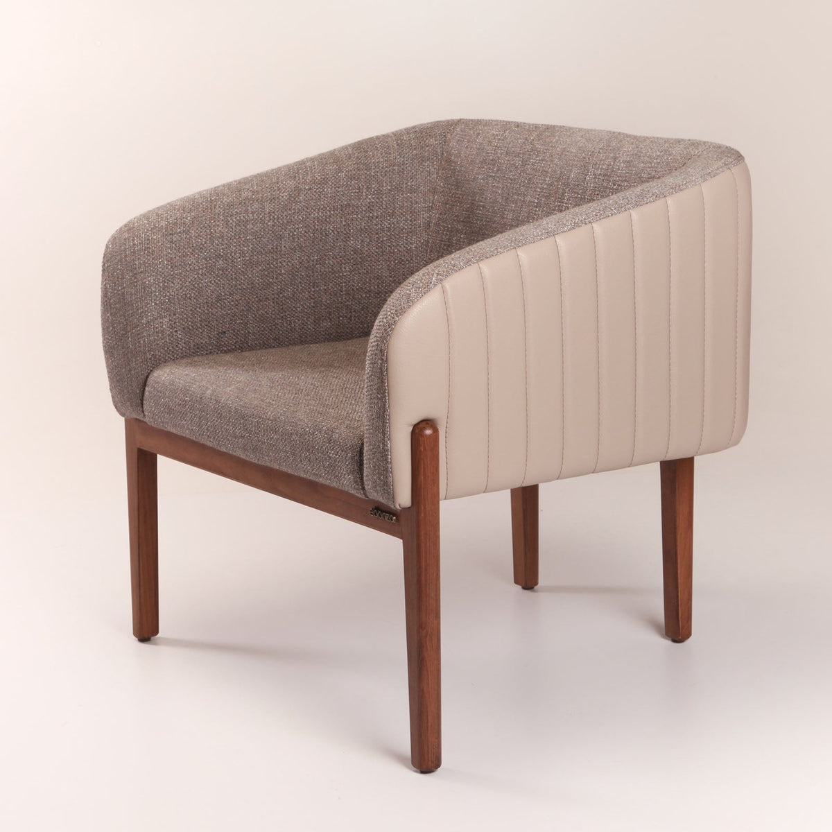 Kenn Lounge Chair by KYS Mobilya Tasarim, grey Nakheel display item with modern design and plush upholstery.