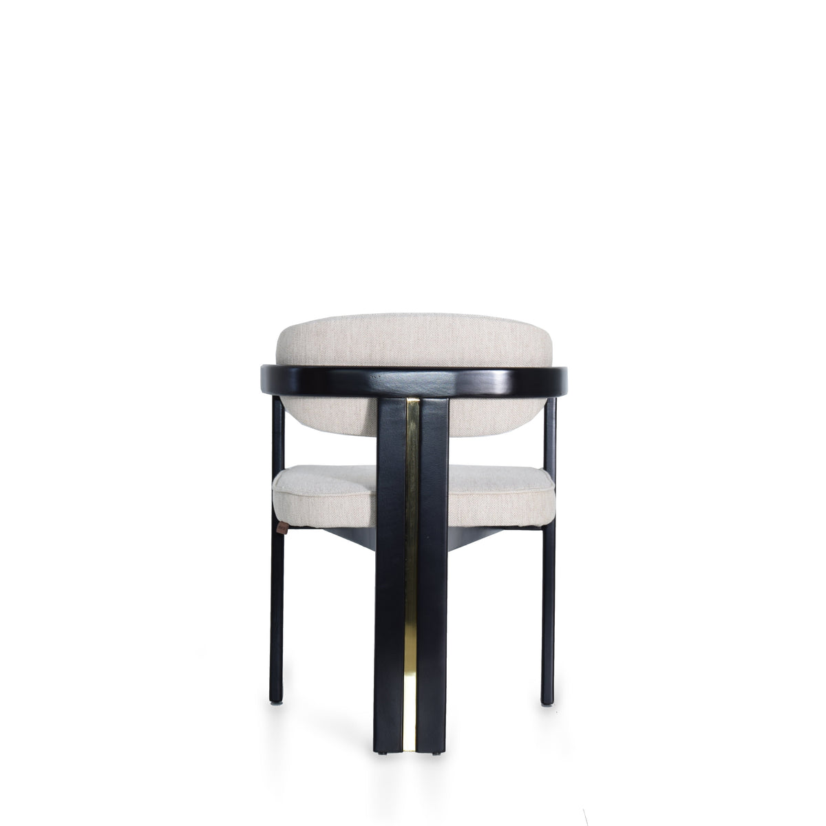 Display of the Kotor Notte chair by Sancrea, featuring a sleek design with a cosmic finish, perfect for modern interior decor.