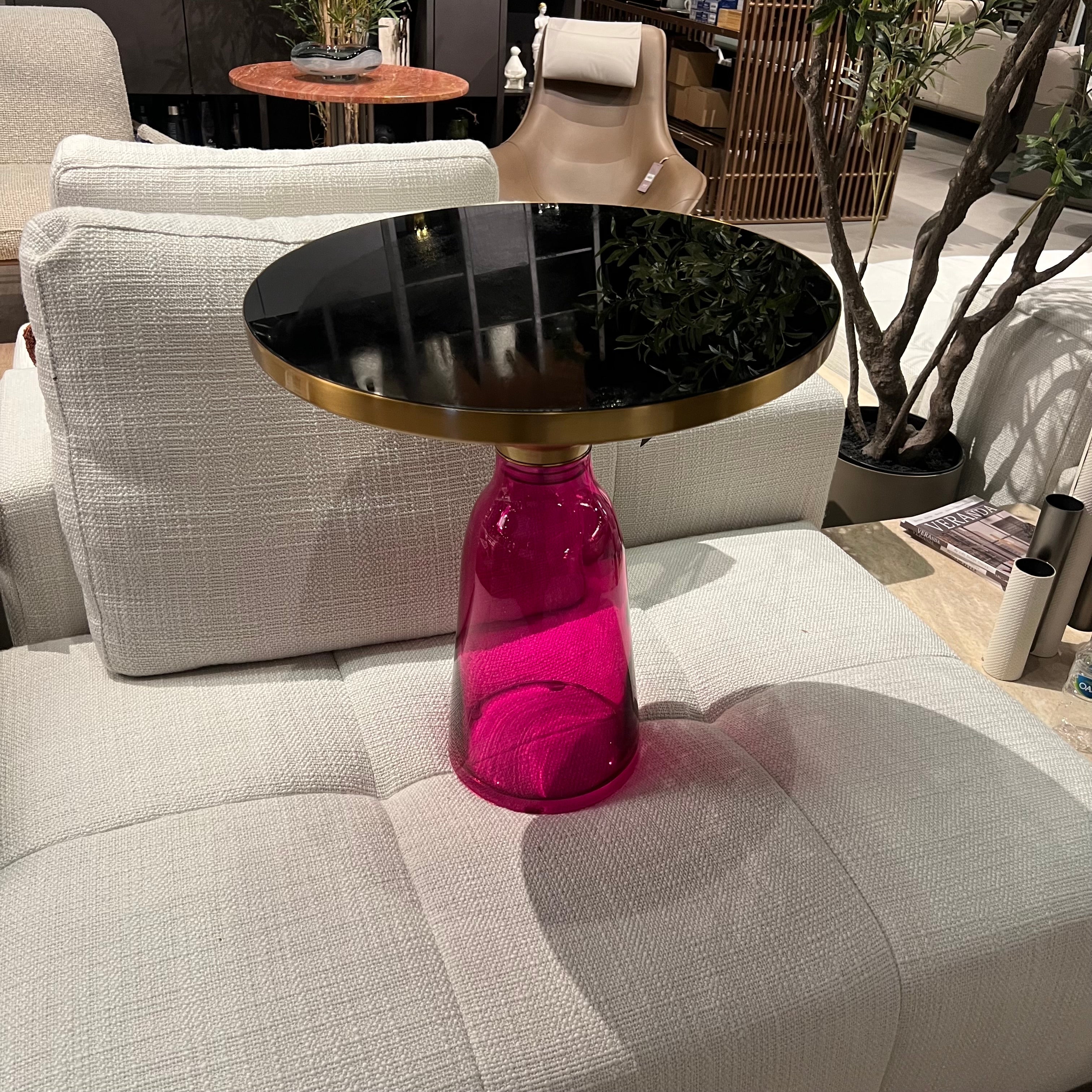 Display Item - Latina Side Table Tg-27-Pu Ct8485-50 Nakheel - DISPLAY ITEM - ebarza Furniture UAE | Shop Modern Furniture in Abu Dhabi & Dubai - مفروشات ايبازرا في الامارات | تسوق اثاث عصري وديكورات مميزة في دبي وابوظبي
