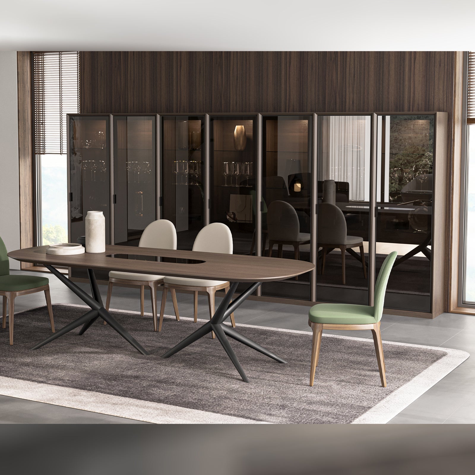 Display Item - Luis Wall Unit Glass Module Luis-GlassNakheel - DISPLAY ITEM - ebarza Furniture UAE | Shop Modern Furniture in Abu Dhabi & Dubai - مفروشات ايبازرا في الامارات | تسوق اثاث عصري وديكورات مميزة في دبي وابوظبي