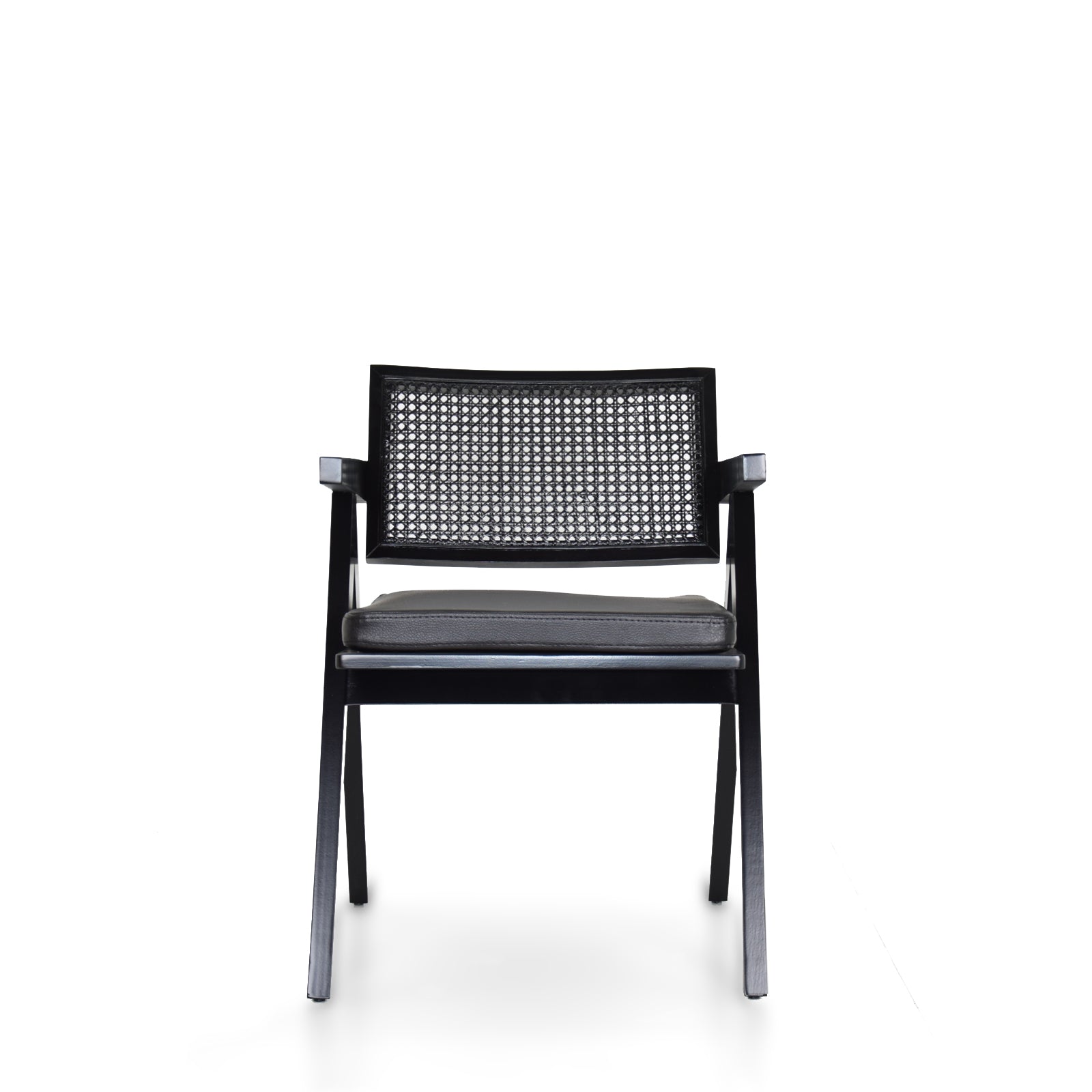 Black cord Moes Armchair display model from SANCREA, showcasing a modern armchair with sleek design and comfortable seating.
