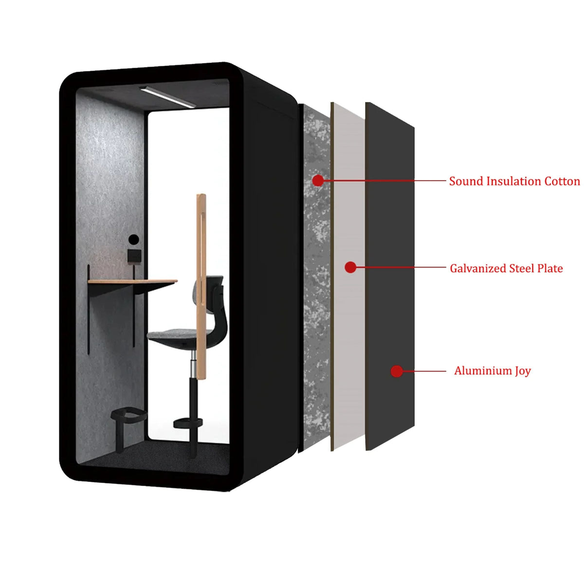 Display Item - Multifunction Soundproof office booth SUPERBOX-SLYAS - DISPLAY ITEM - ebarza Furniture UAE | Shop Modern Furniture in Abu Dhabi & Dubai - مفروشات ايبازرا في الامارات | تسوق اثاث عصري وديكورات مميزة في دبي وابوظبي