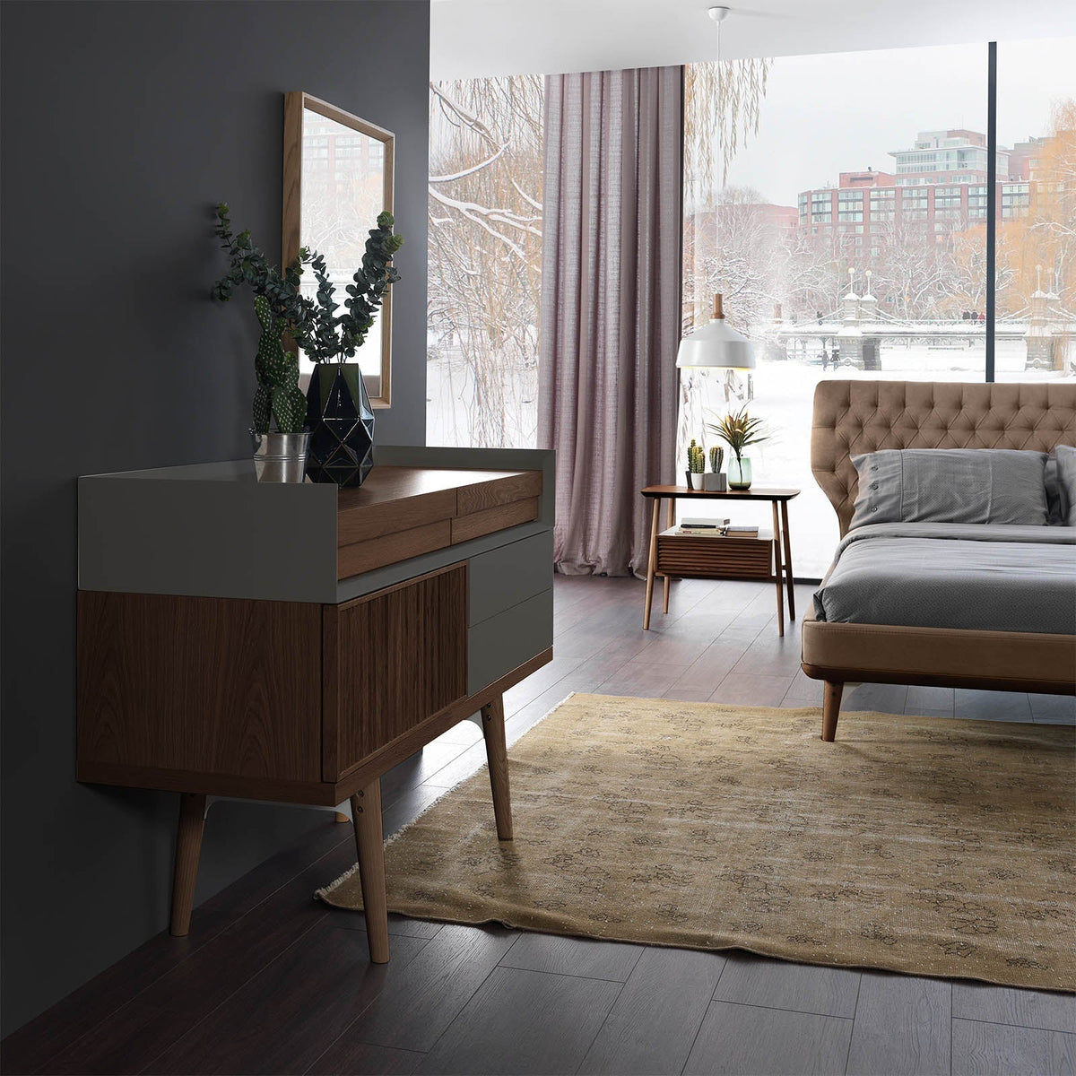 Display image of Natura Dresser by HOMAGE KOLTUK, showcasing its sleek design and wooden finish.