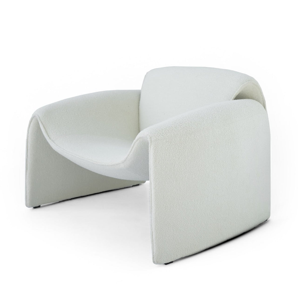 Display Item - New Drancy White Armchair LC056-White beige Nakheel - DISPLAY ITEM - ebarza Furniture UAE | Shop Modern Furniture in Abu Dhabi & Dubai - مفروشات ايبازرا في الامارات | تسوق اثاث عصري وديكورات مميزة في دبي وابوظبي