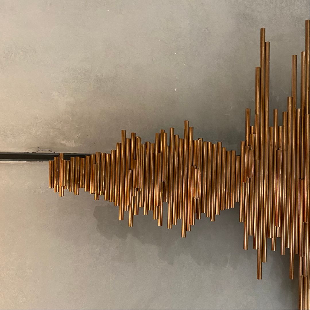 Display Item - Radio Wave Handcrafted Stainless Steel Artwork Bg2020120 Nakheel - DISPLAY ITEM - ebarza Furniture UAE | Shop Modern Furniture in Abu Dhabi & Dubai - مفروشات ايبازرا في الامارات | تسوق اثاث عصري وديكورات مميزة في دبي وابوظبي