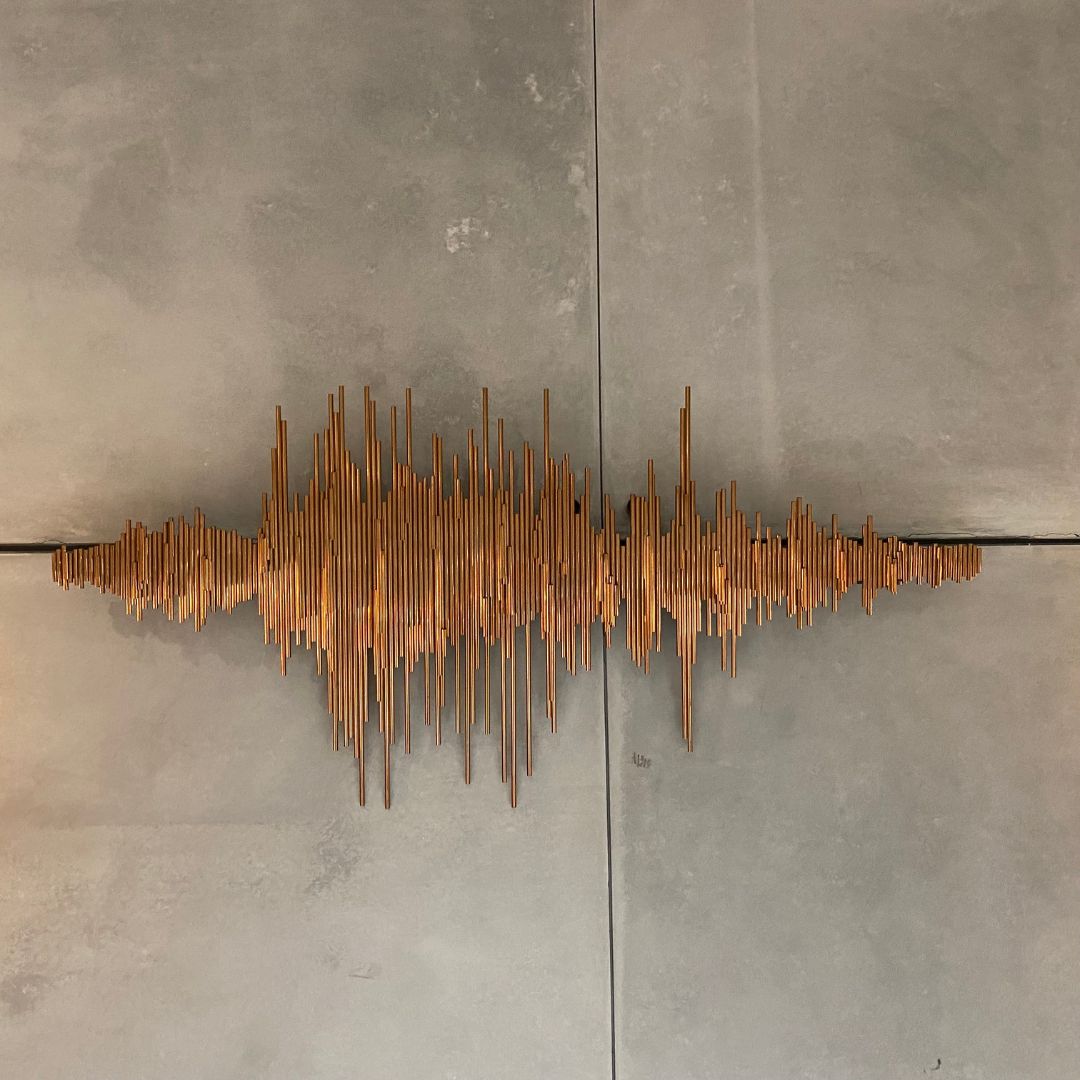 Display Item - Radio Wave Handcrafted Stainless Steel Artwork Bg2020120 Nakheel - DISPLAY ITEM - ebarza Furniture UAE | Shop Modern Furniture in Abu Dhabi & Dubai - مفروشات ايبازرا في الامارات | تسوق اثاث عصري وديكورات مميزة في دبي وابوظبي