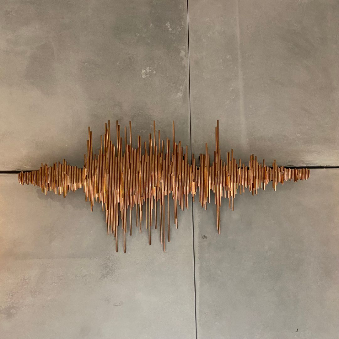 Display Item - Radio Wave Handcrafted Stainless Steel Artwork Bg2020120 Nakheel - DISPLAY ITEM - ebarza Furniture UAE | Shop Modern Furniture in Abu Dhabi & Dubai - مفروشات ايبازرا في الامارات | تسوق اثاث عصري وديكورات مميزة في دبي وابوظبي