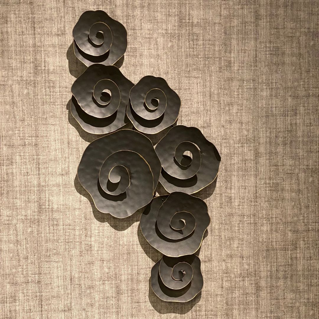 Display Item - Rose Wall Decor 111.76 Cm - Black 14751 Nakheel - DISPLAY ITEM - ebarza Furniture UAE | Shop Modern Furniture in Abu Dhabi & Dubai - مفروشات ايبازرا في الامارات | تسوق اثاث عصري وديكورات مميزة في دبي وابوظبي