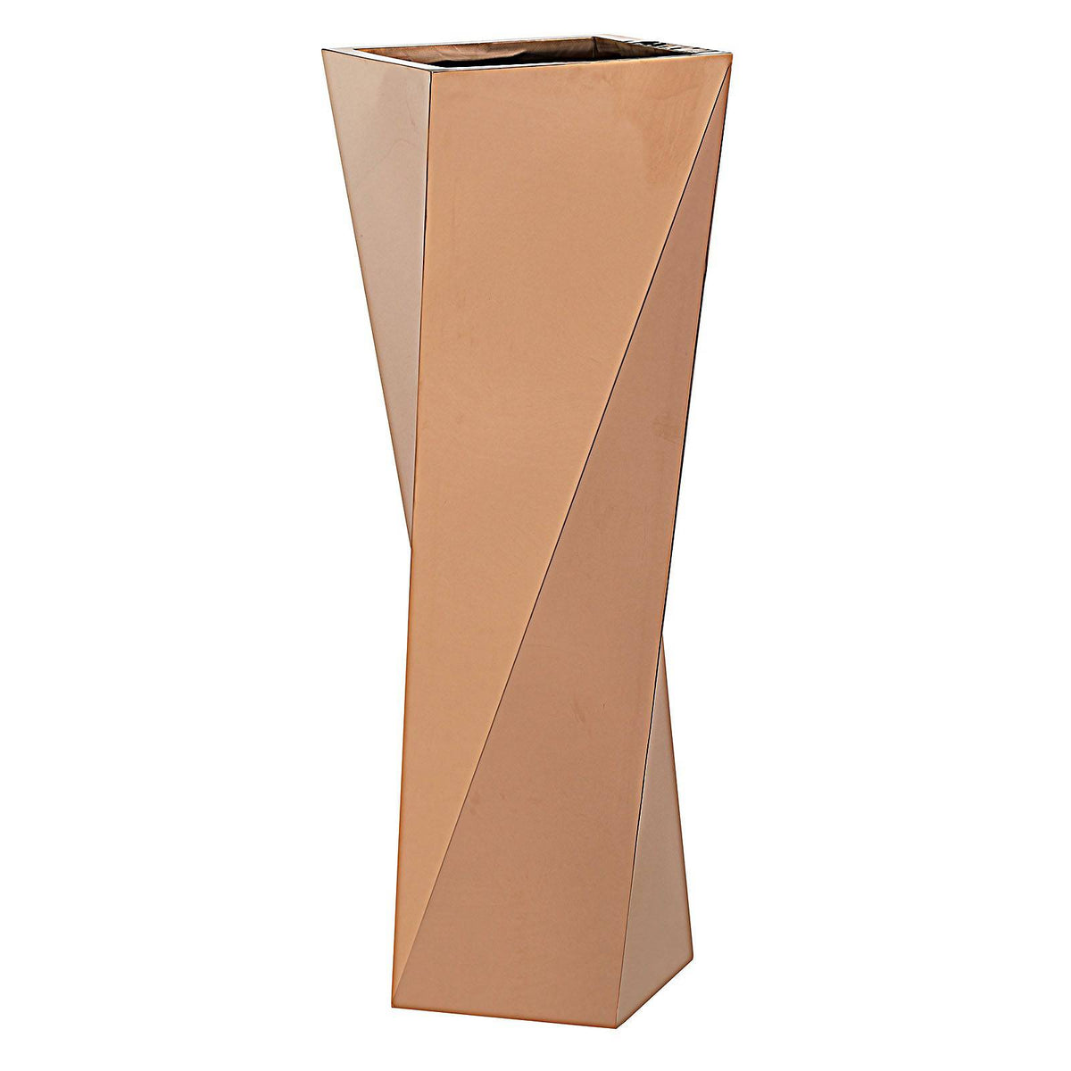 Set of 3 large stainless steel planter boxes by Beacon, featuring sleek, modern design ideal for displaying plants or decorative arrangements.
