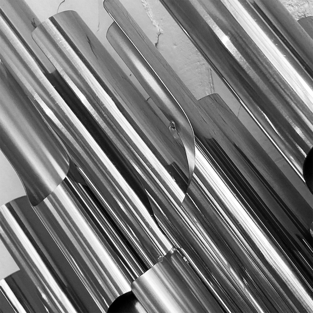 Display Item - Silver Tubes Handcrafted Stainless Steel Artwork Bg2020012 Nakheel - DISPLAY ITEM - ebarza Furniture UAE | Shop Modern Furniture in Abu Dhabi & Dubai - مفروشات ايبازرا في الامارات | تسوق اثاث عصري وديكورات مميزة في دبي وابوظبي