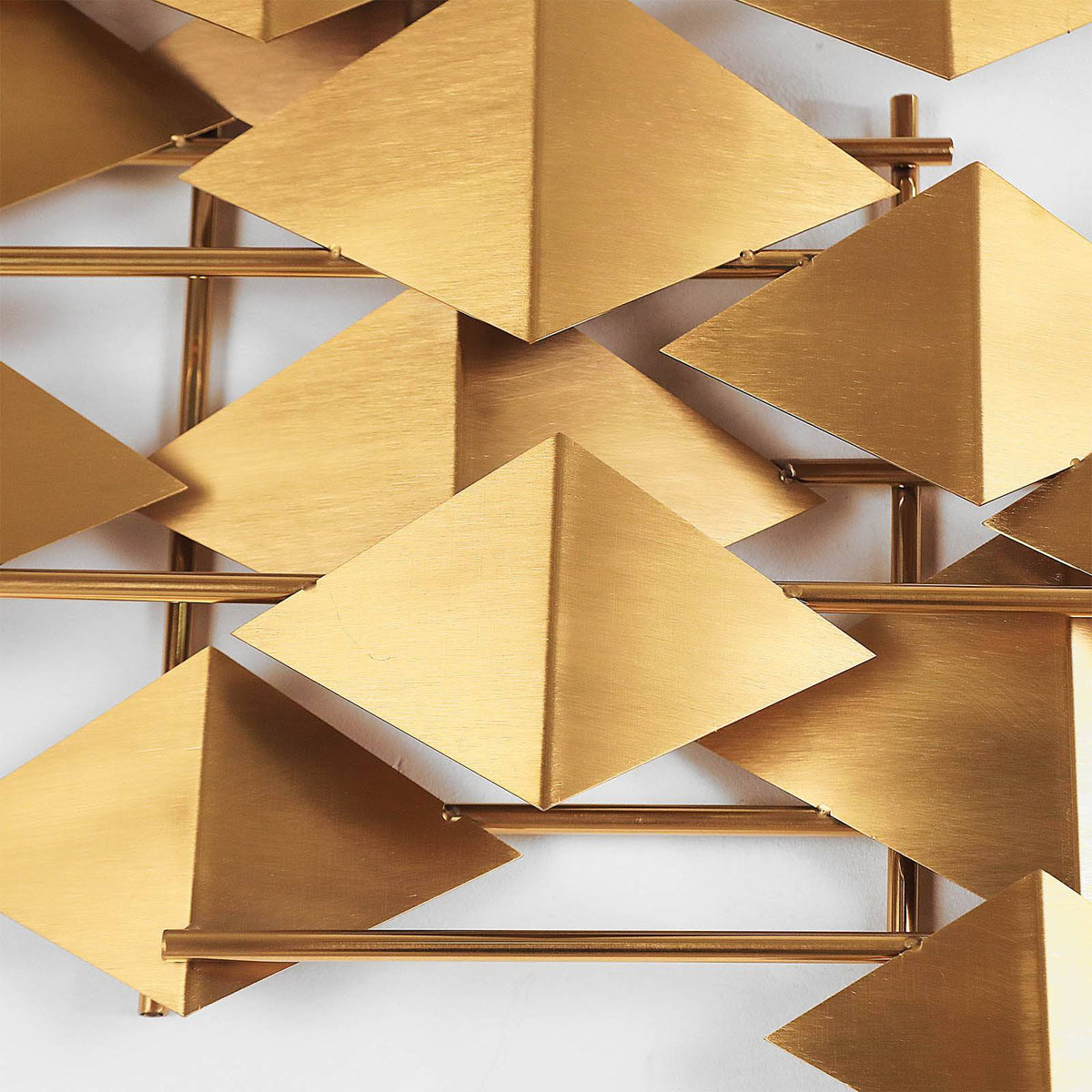 Handcrafted stainless steel artwork titled The Flock by BEACON, displayed as a decorative art piece with intricate metal details.