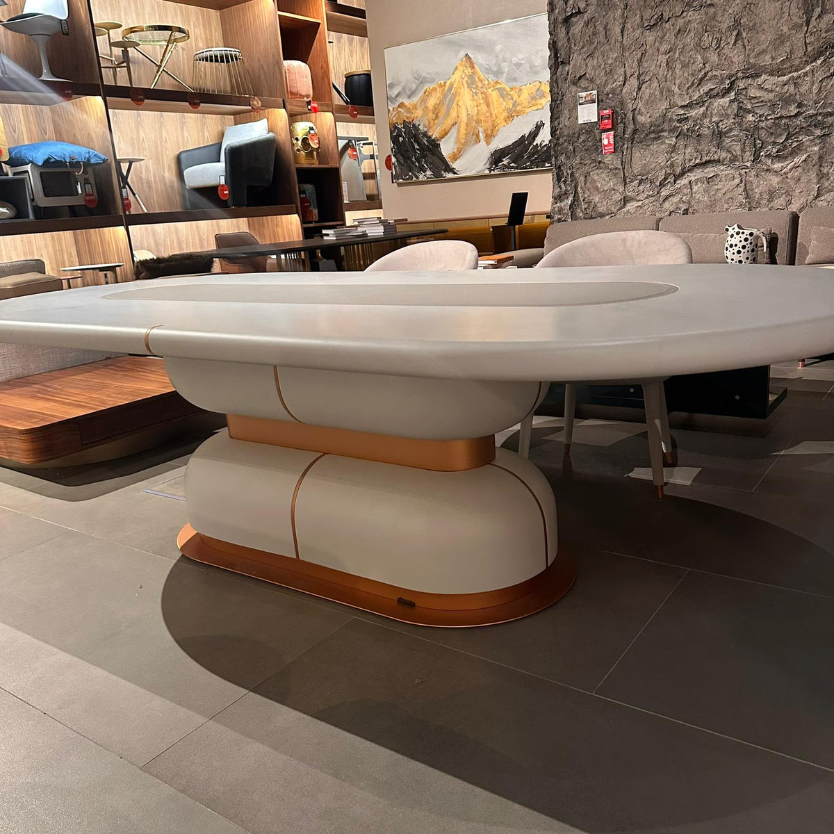 Display Item - Tulip Dining Table 260*120 CM MASTLP001-YAS - DISPLAY ITEM - ebarza Furniture UAE | Shop Modern Furniture in Abu Dhabi & Dubai - مفروشات ايبازرا في الامارات | تسوق اثاث عصري وديكورات مميزة في دبي وابوظبي