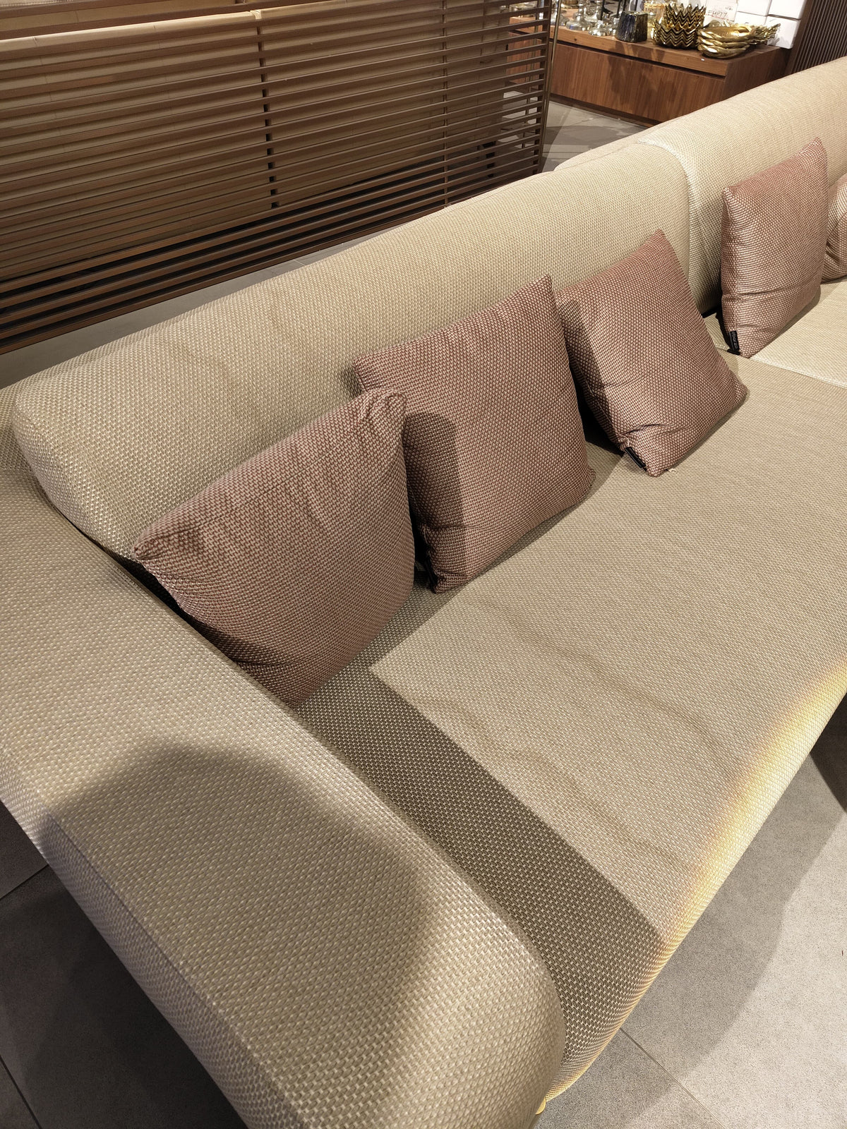 Display Item - Vega 4 Seater Sofa 300cm KOLVEGD01YAS - DISPLAY ITEM - ebarza Furniture UAE | Shop Modern Furniture in Abu Dhabi & Dubai - مفروشات ايبازرا في الامارات | تسوق اثاث عصري وديكورات مميزة في دبي وابوظبي