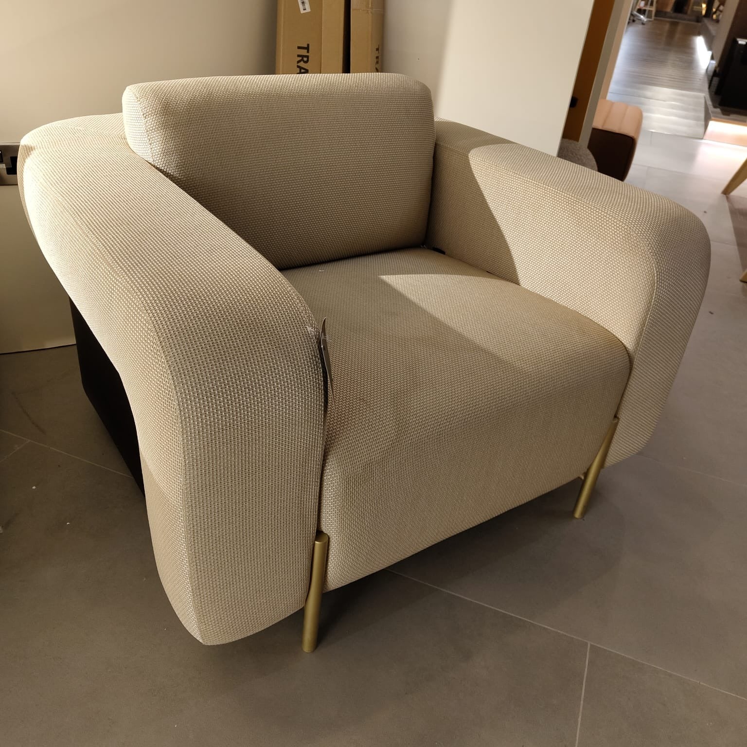 Display Item - Vega Armchair BERVEG001YAS - DISPLAY ITEM - ebarza Furniture UAE | Shop Modern Furniture in Abu Dhabi & Dubai - مفروشات ايبازرا في الامارات | تسوق اثاث عصري وديكورات مميزة في دبي وابوظبي