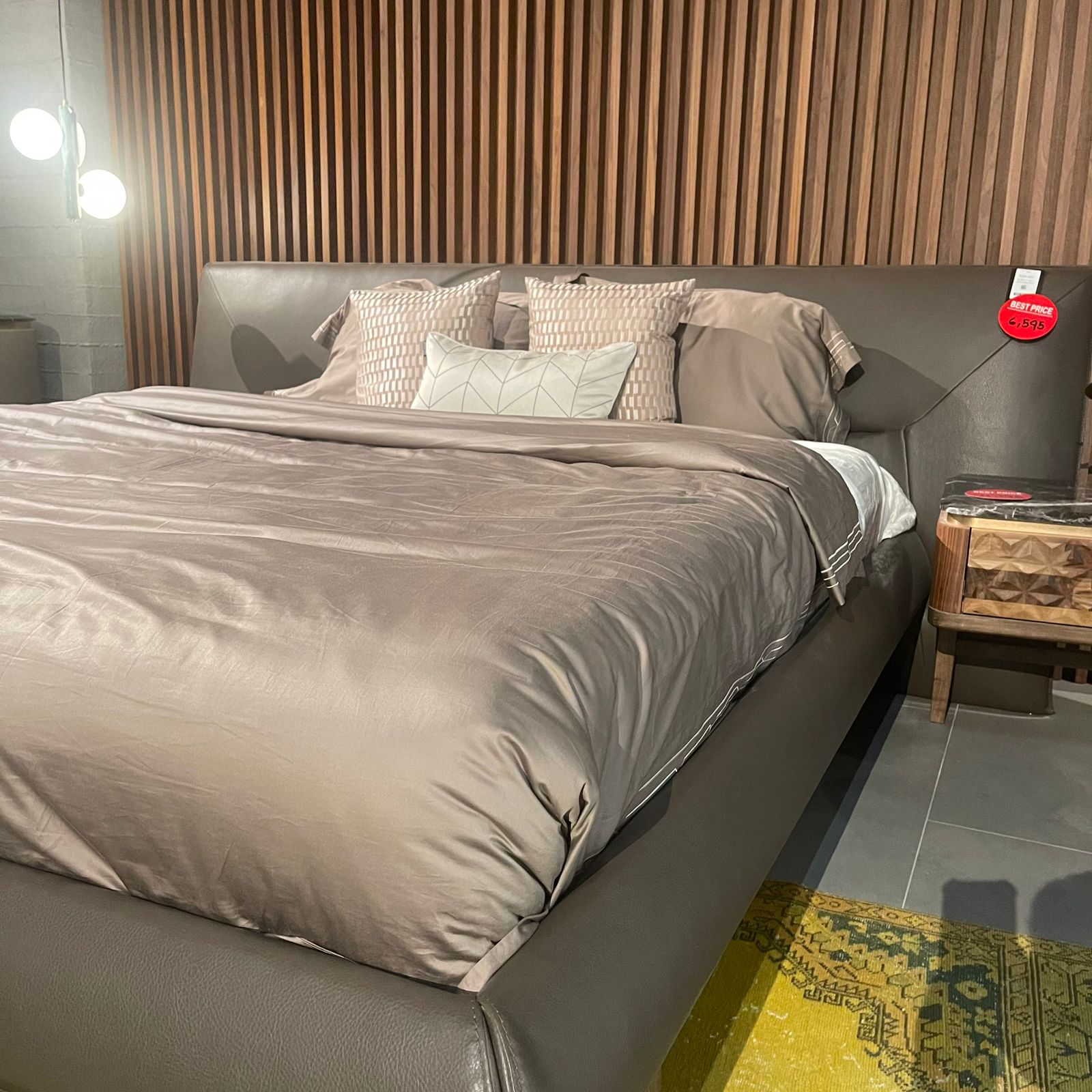 Display image of the Zen Bedstead Zen001-Bed-YAS by Homage Koltuk, showcasing its modern design and frame details.