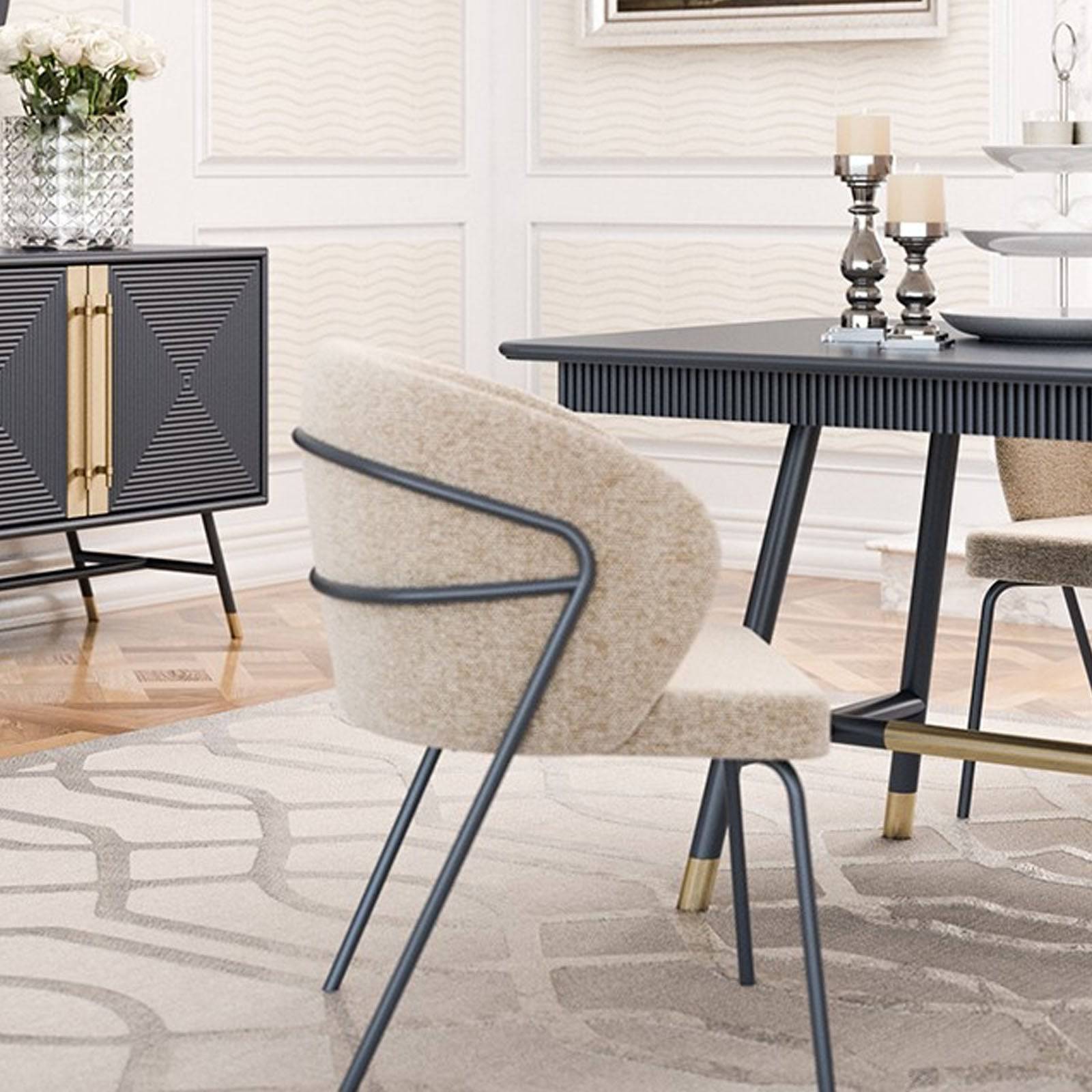 Display Piece - Vela Dining Table Vela005 - DISPLAY ITEM - ebarza Furniture UAE | Shop Modern Furniture in Abu Dhabi & Dubai - مفروشات ايبازرا في الامارات | تسوق اثاث عصري وديكورات مميزة في دبي وابوظبي