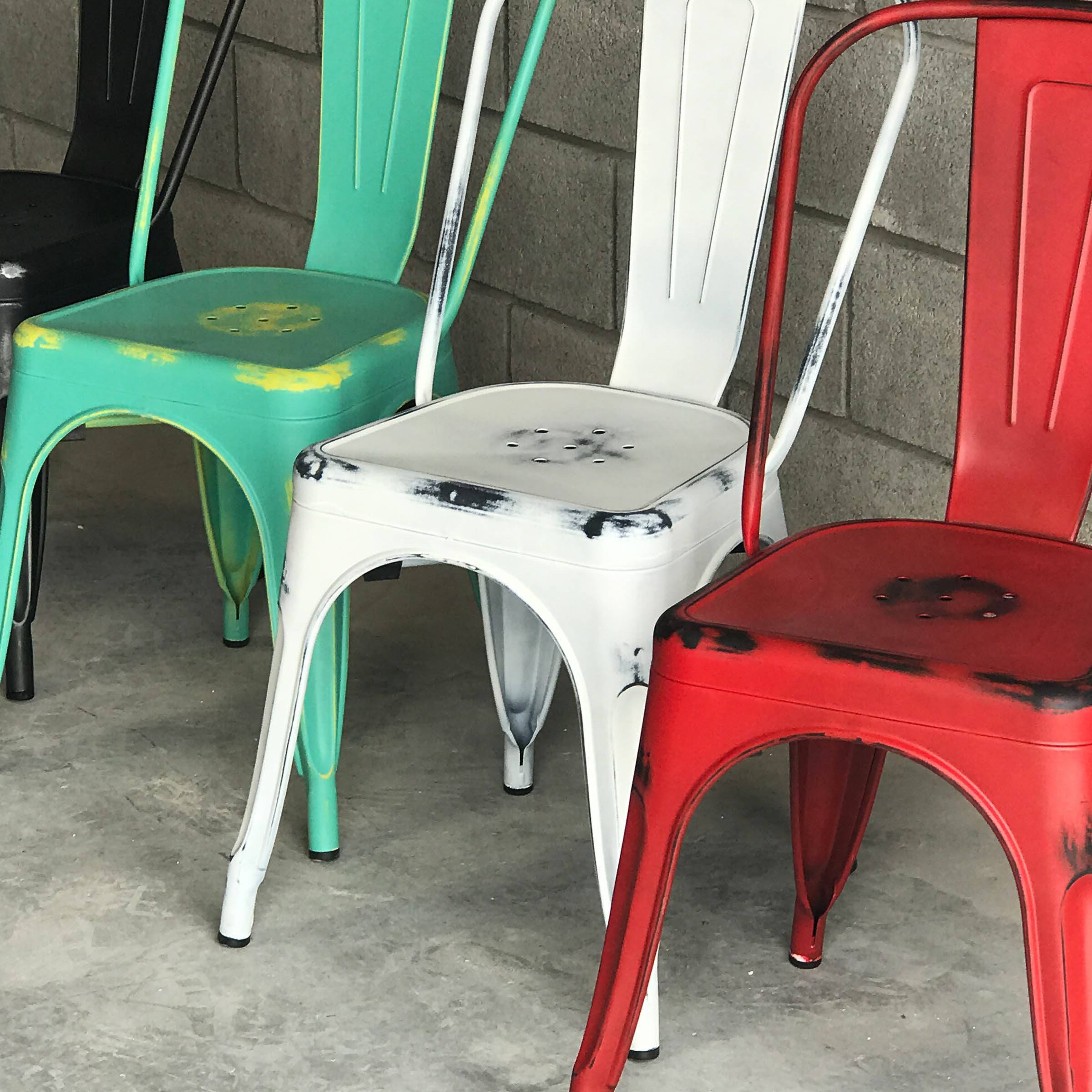 Distressed Antique Vintage Dinning Chair T01-Ba Mc-001R - Chairs - ebarza Furniture UAE | Shop Modern Furniture in Abu Dhabi & Dubai - مفروشات ايبازرا في الامارات | تسوق اثاث عصري وديكورات مميزة في دبي وابوظبي