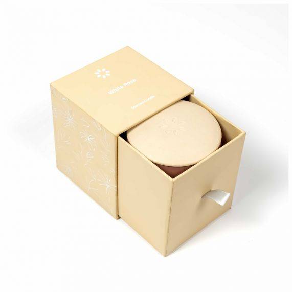 Dr Scent White Rose Scented Candle Dr-Whiterose - Candles - ebarza Furniture UAE | Shop Modern Furniture in Abu Dhabi & Dubai - مفروشات ايبازرا في الامارات | تسوق اثاث عصري وديكورات مميزة في دبي وابوظبي