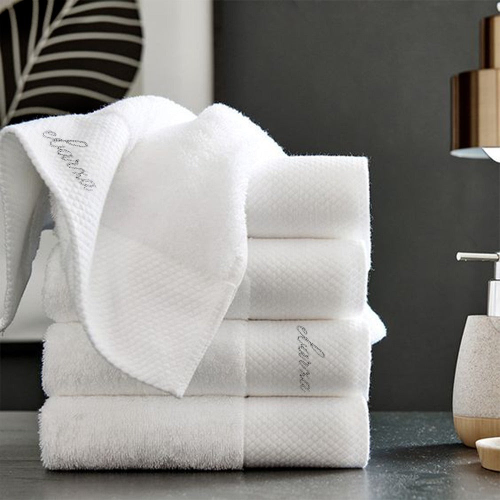 Ebarza beige bath towel set, 80x160 cm, soft and absorbent, part of BEACON bath sets collection, ideal for everyday use.