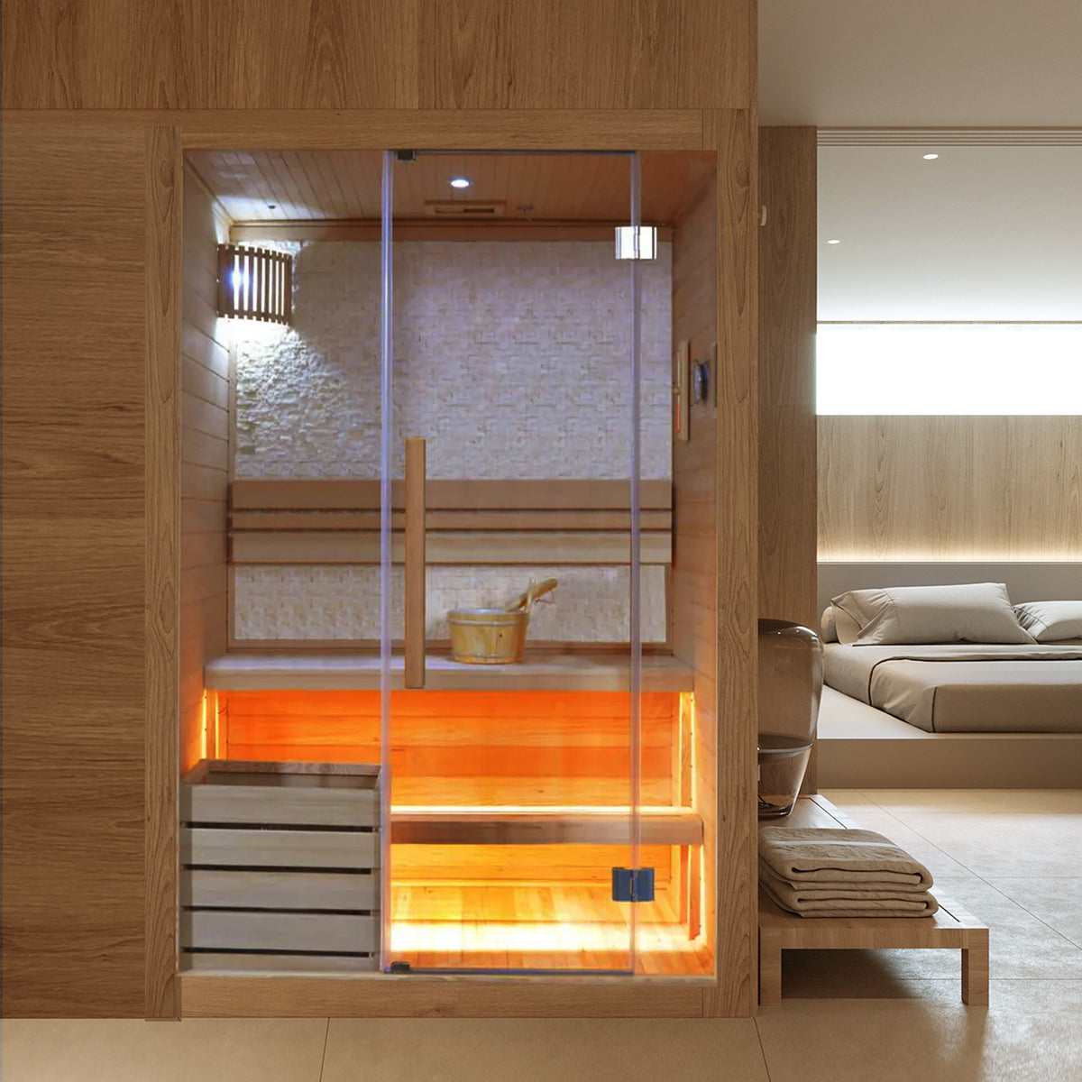 Pre-order 120 Days Delivery EBARZA SAUNA ROOM LM-T02B - Sauna Room - ebarza Furniture UAE | Shop Modern Furniture in Abu Dhabi & Dubai - مفروشات ايبازرا في الامارات | تسوق اثاث عصري وديكورات مميزة في دبي وابوظبي