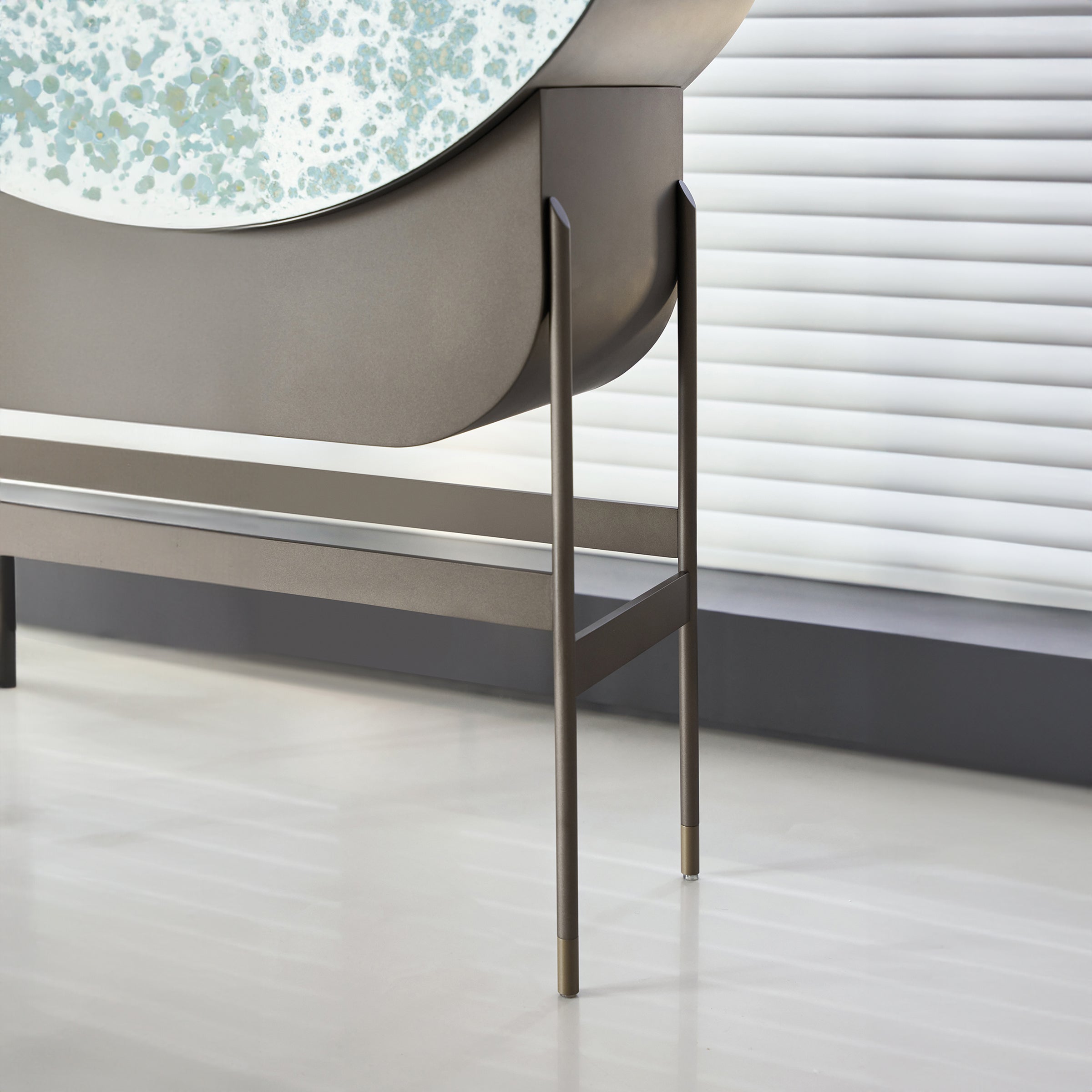 Ebarza Side Cabinet BMBO-SNG80188 by BEACON, featuring sleek wood finish and modern cabinet doors for stylish storage.