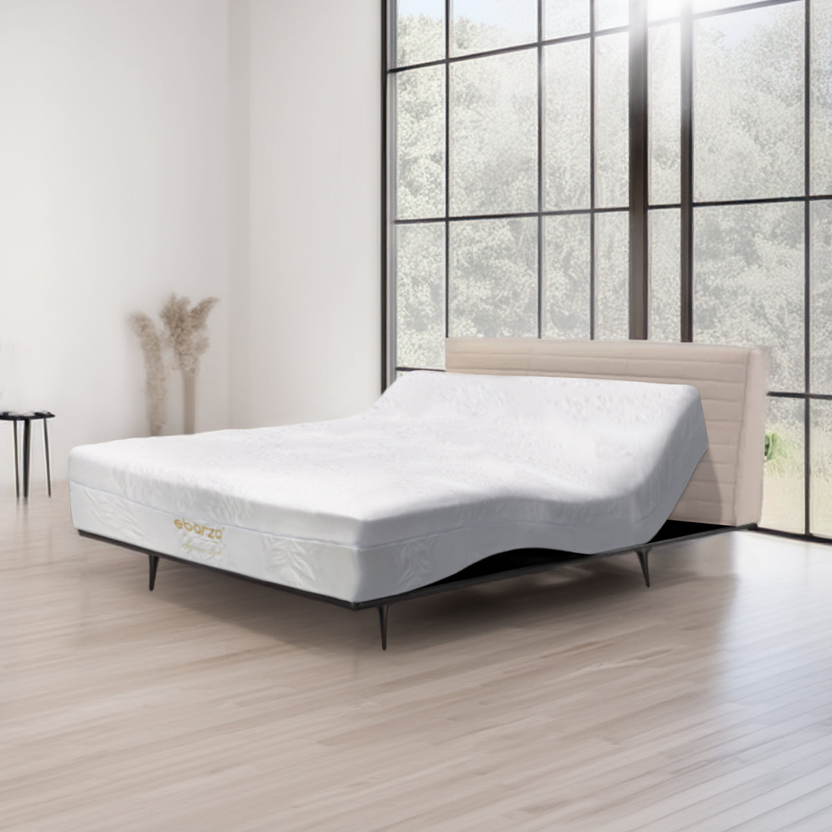 Ebarza Smart Queen Size Mattress 160x200 cm by Beacon, featuring plush fabric and supportive design for comfortable sleep.