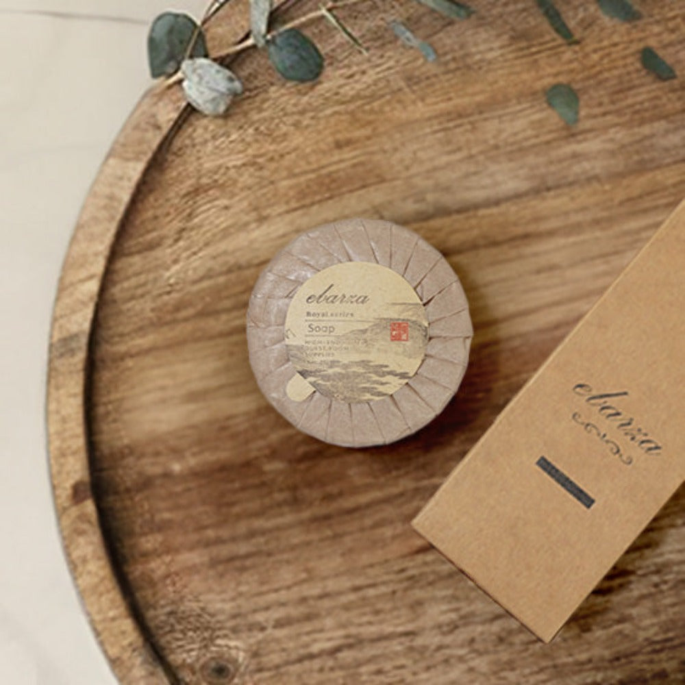 Ebarza SOAP A-4 from Beacon brand, a bar of moisturizing soap with natural ingredients, shown in its packaging.
