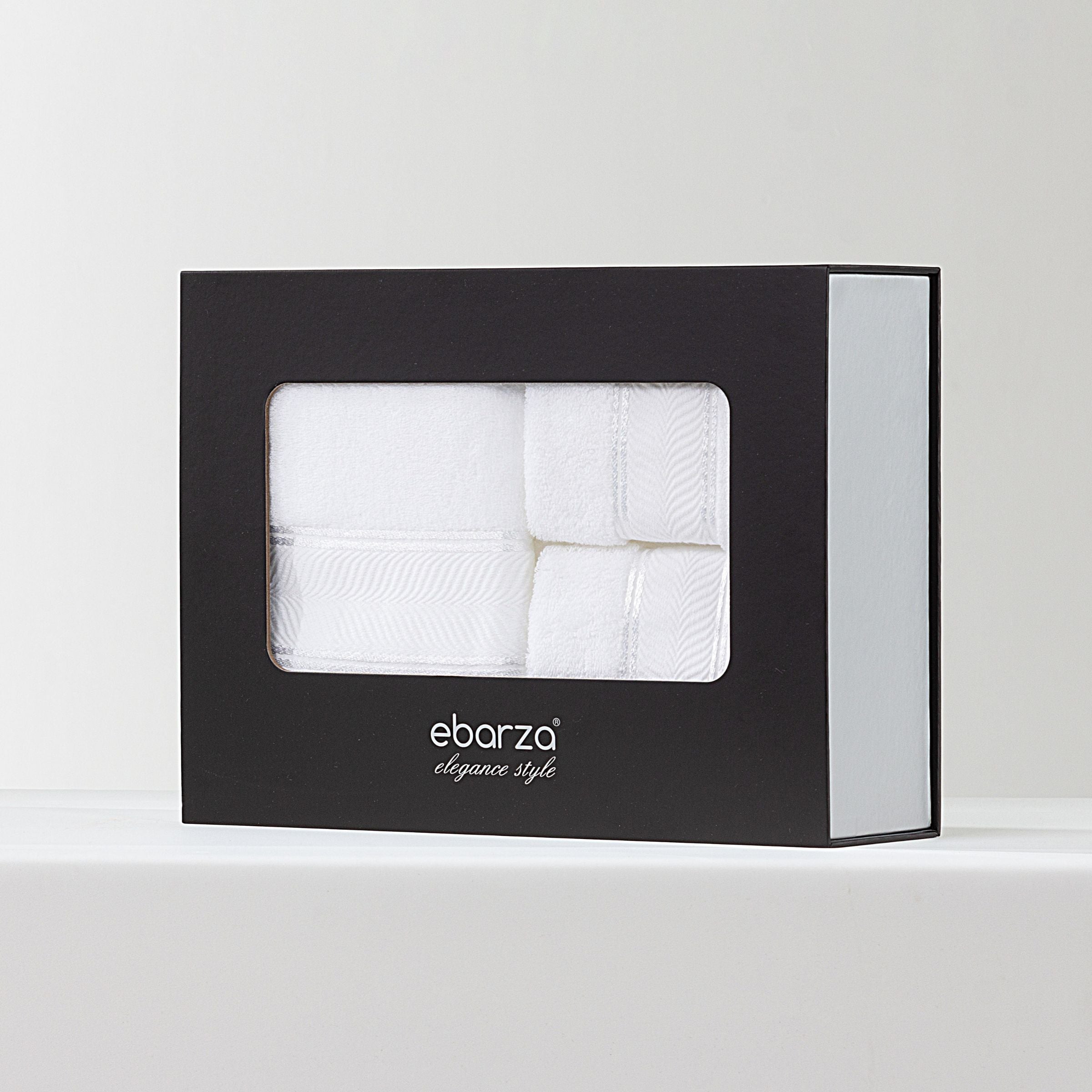 ebarza Shinning Towel Set EBTS-002 - Towels - ebarza Furniture UAE | Shop Modern Furniture in Abu Dhabi & Dubai - مفروشات ايبازرا في الامارات | تسوق اثاث عصري وديكورات مميزة في دبي وابوظبي