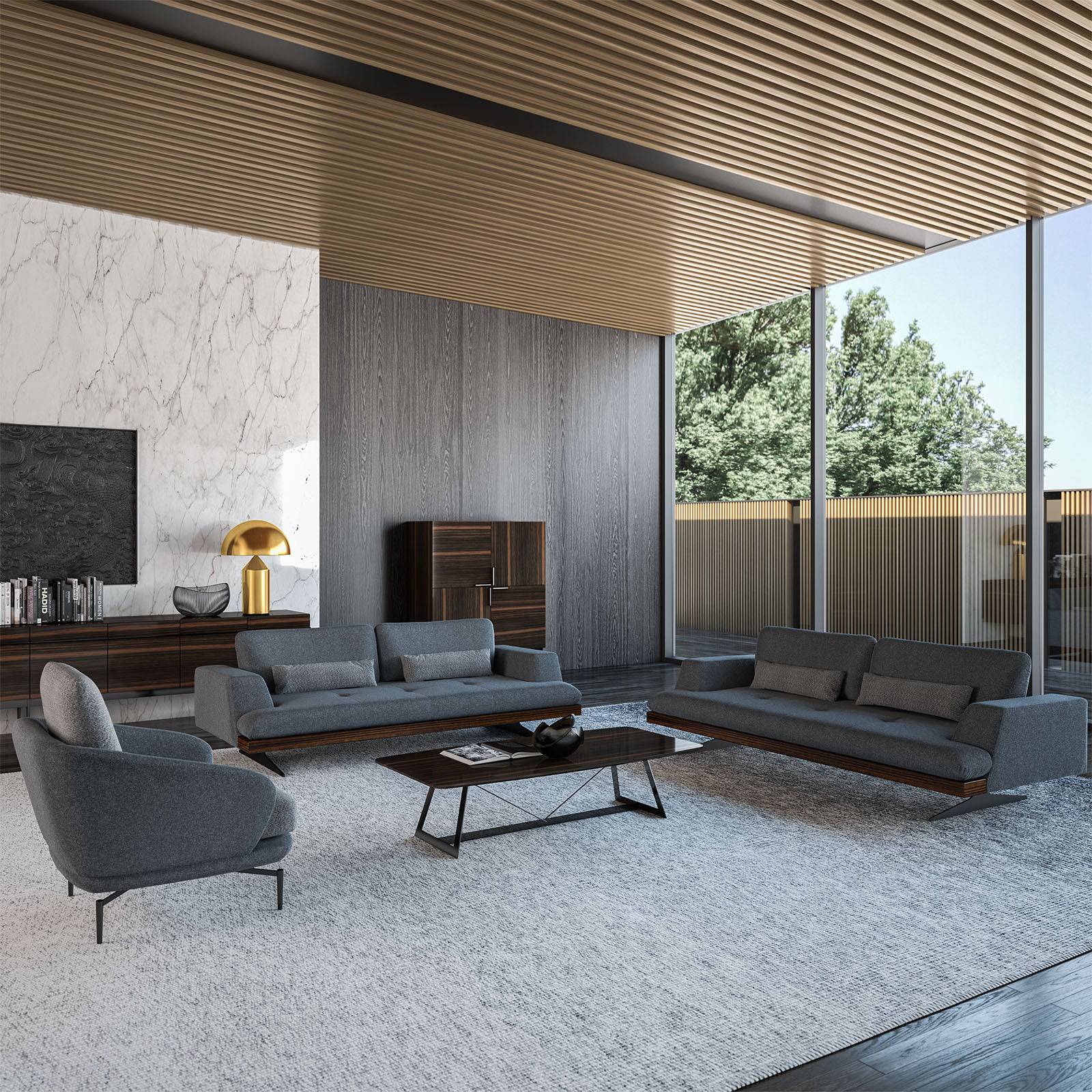 Elegant Center Table Ele-Center - Coffee Tables - ebarza Furniture UAE | Shop Modern Furniture in Abu Dhabi & Dubai - مفروشات ايبازرا في الامارات | تسوق اثاث عصري وديكورات مميزة في دبي وابوظبي